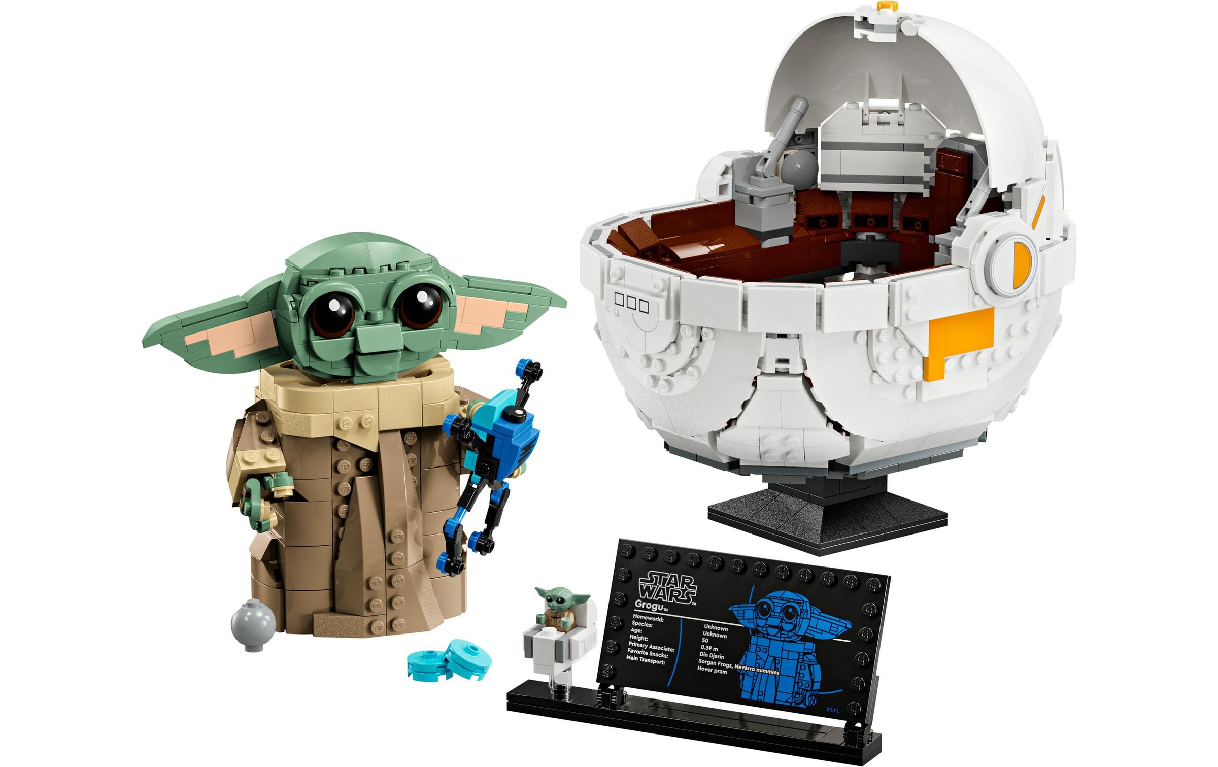 LEGO® Spielbausteine »Star Wars Grogu in seiner Repulsorwiege 75403«, (1048 St.)