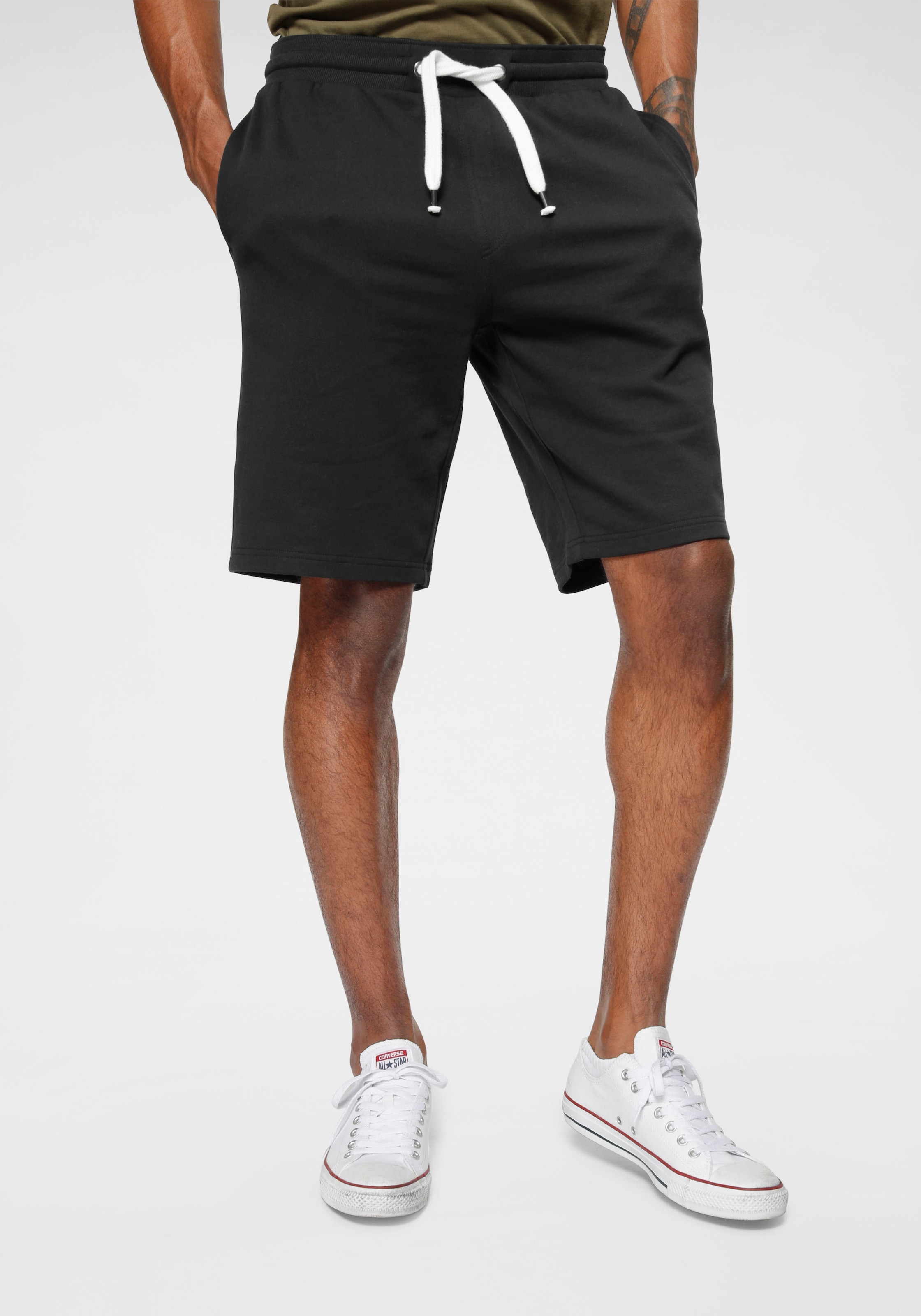 Sweatshorts »Athleisure Sweat Shorts - Relax Fit«, Elastischer Hosenbund mit Kordelzug