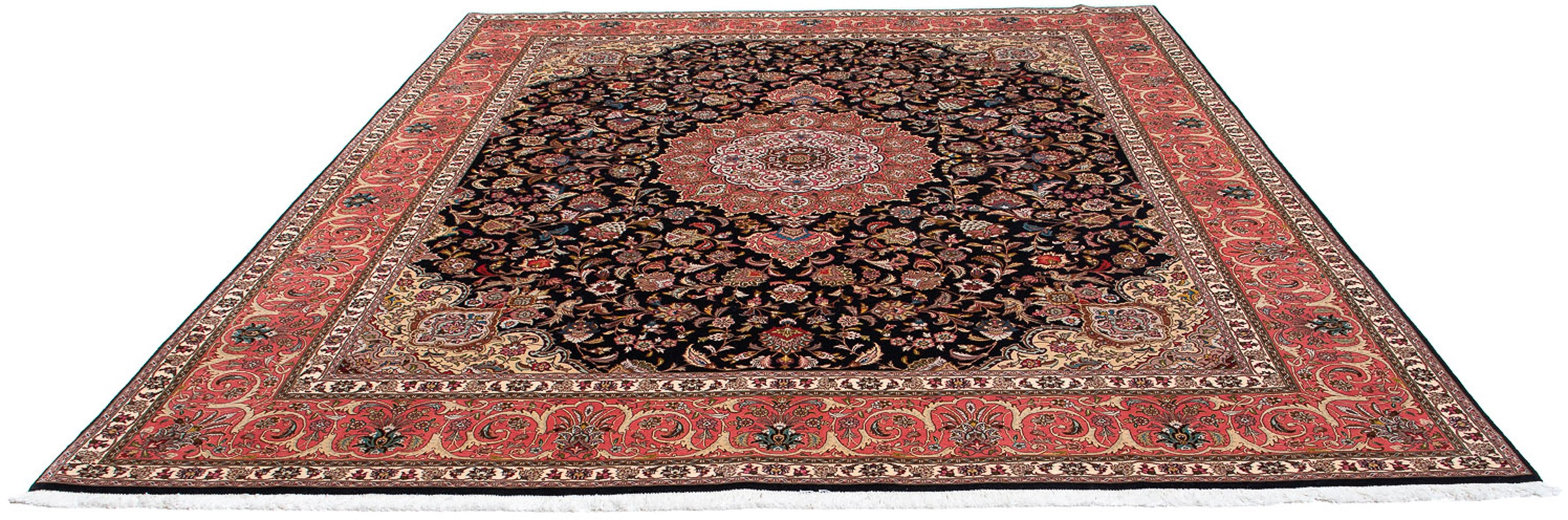 Image of morgenland Orientteppich »Perser - Täbriz - Royal - 300 x 255 cm - dunkelblau«, rechteckig, 7 mm Höhe, Wohnzimmer, Handgeknüpft, Einzelstück mit Zertifikat bei Ackermann Versand Schweiz