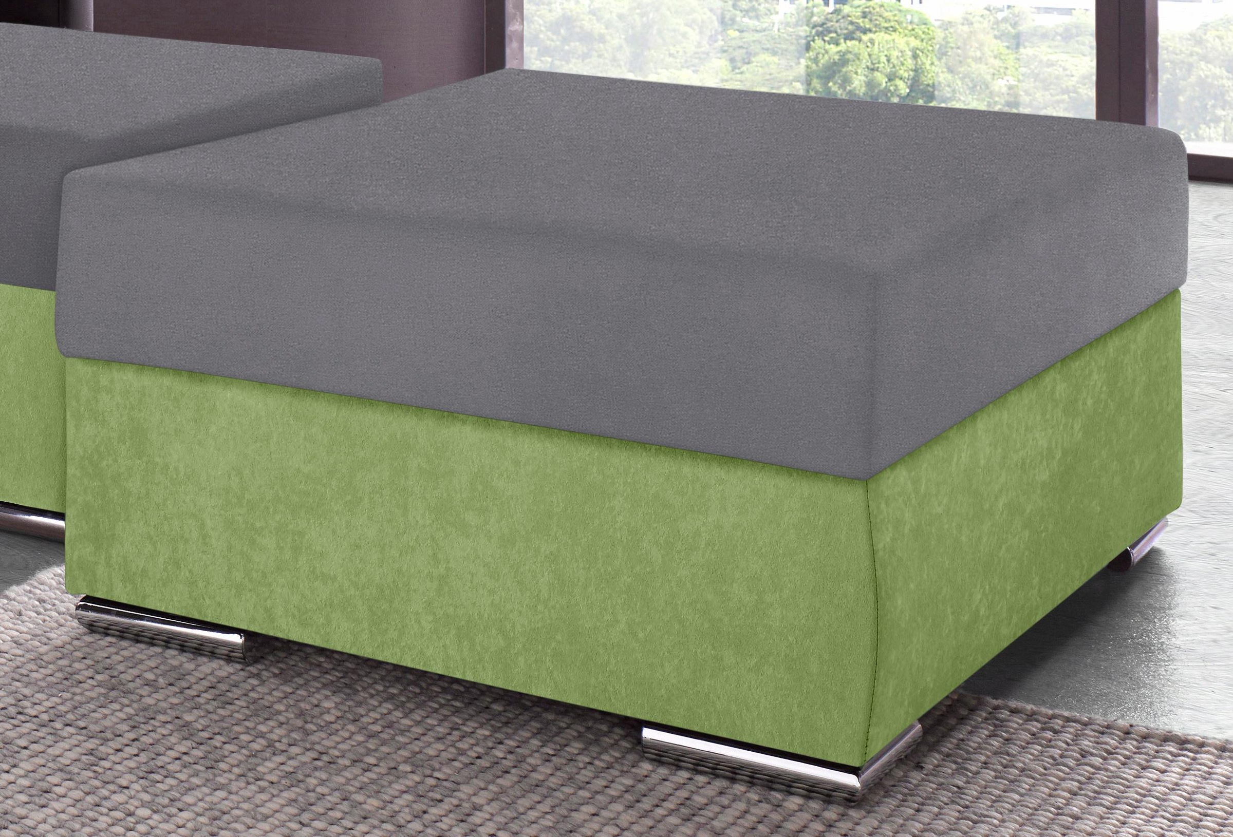 COLLECTION AB Tabouret »John« Frei im Raum stellbar, wahlweise mit Federkern