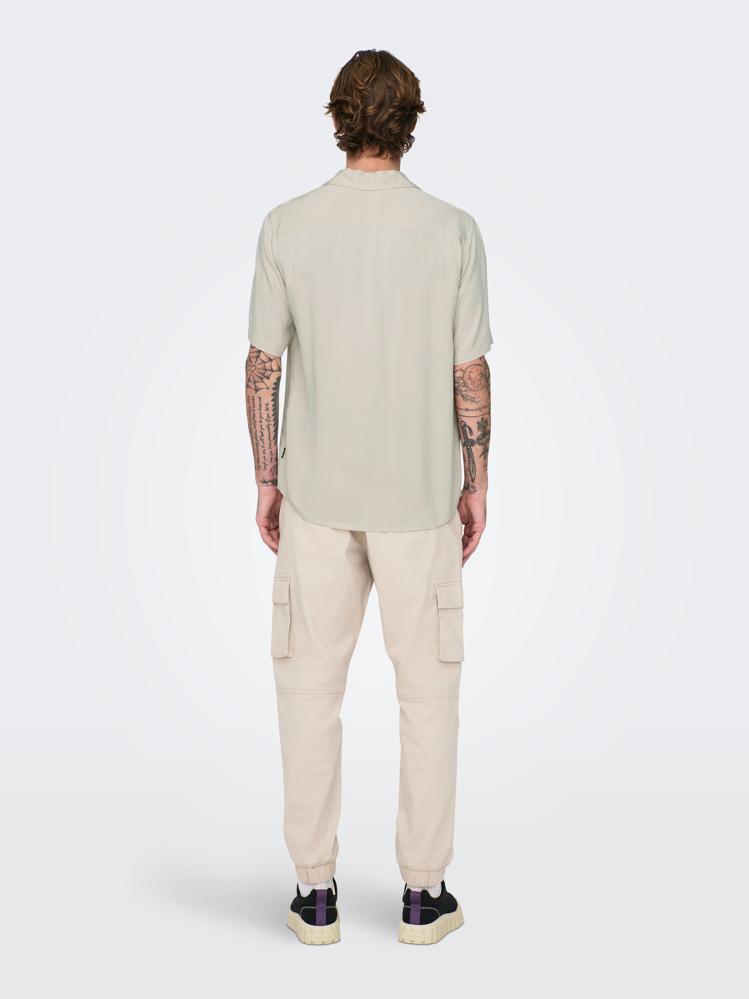 ONLY & SONS Kurzarmhemd »ONSDASH LIFE REG VISC RES SS SHIRT«