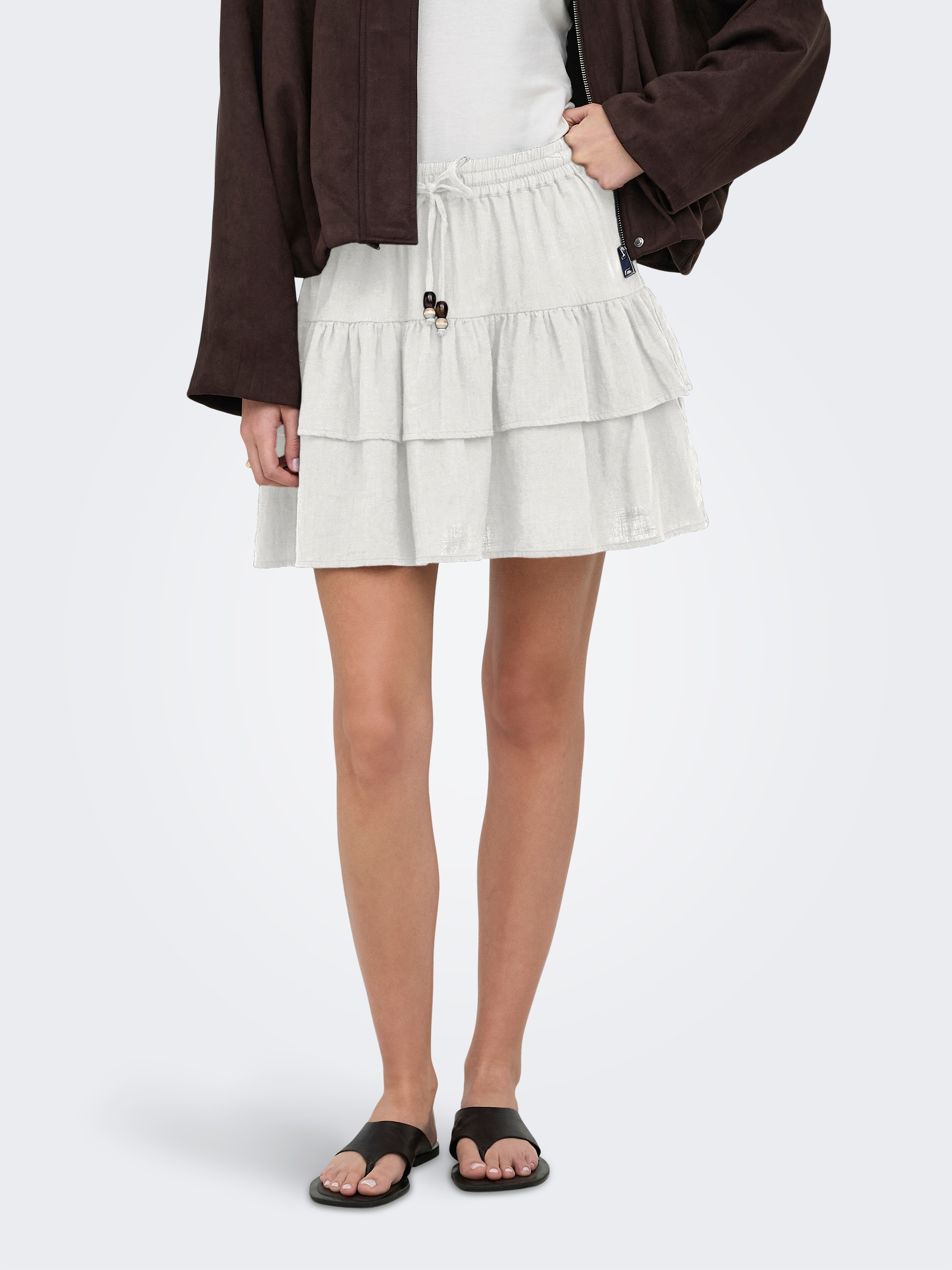 Image of ONLY Minirock "ONLSWAR STRING SHORT SKIRT WVN" Baumwolle