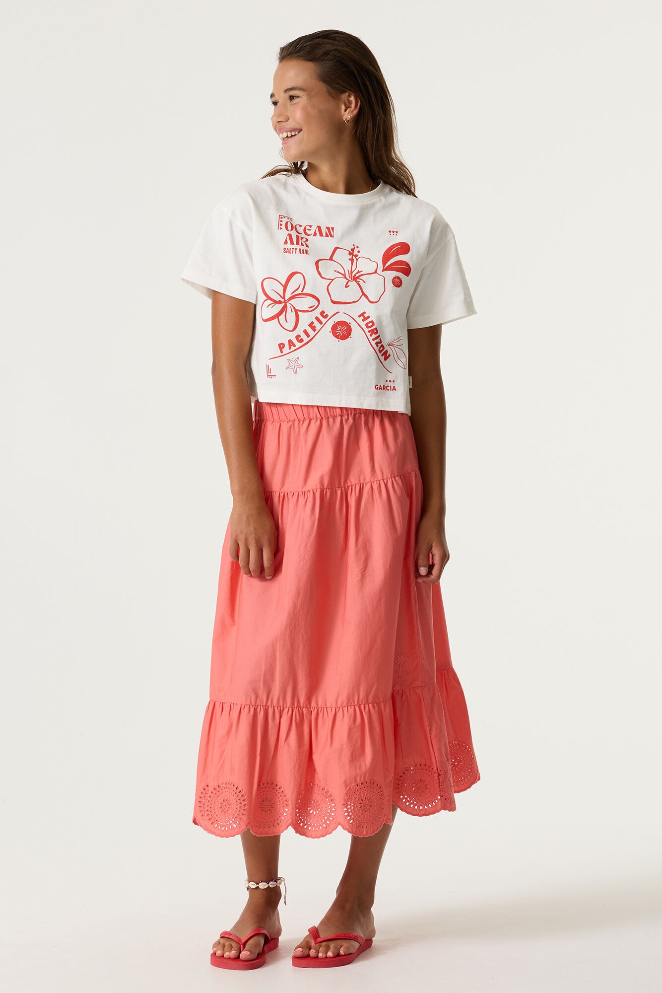 Image of Garcia Maxirock mit Häkel-Details, for Girls