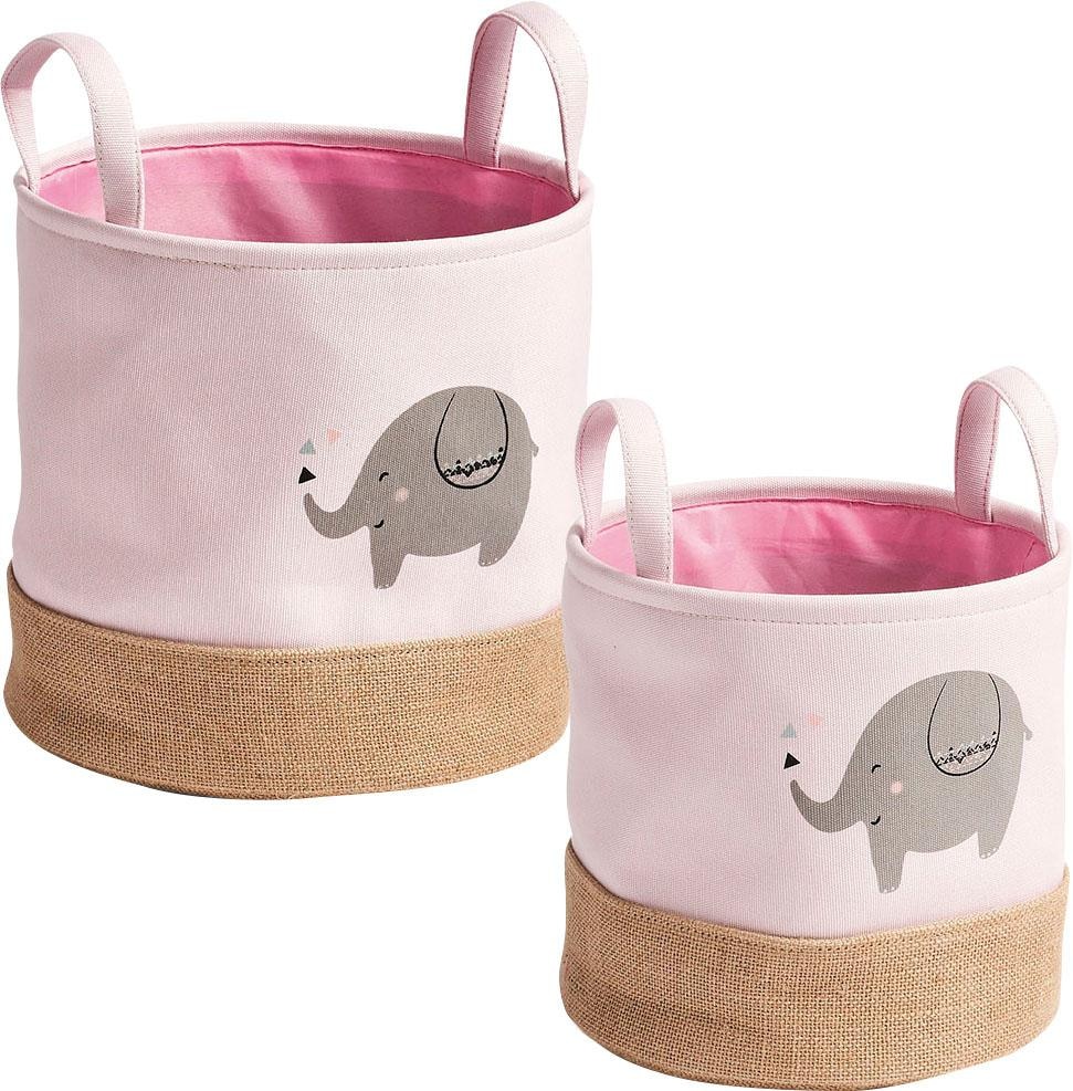 Image of Zeller Present Aufbewahrungskorb "Elefant" Niedliches Elefanten Tiermotiv