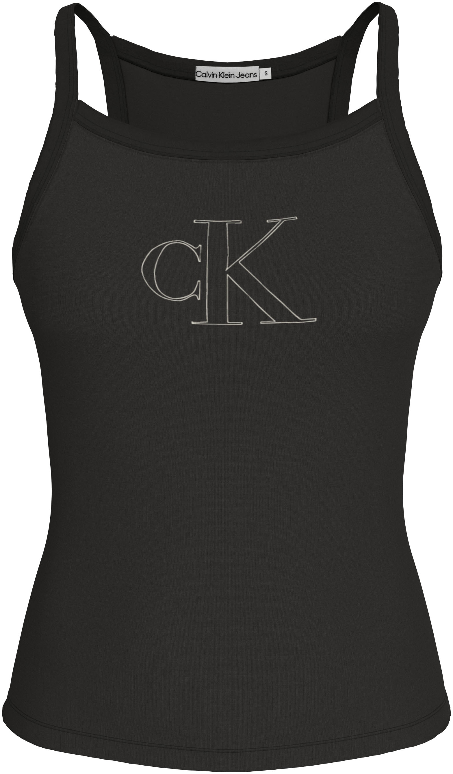 Calvin Klein Jeans Spaghettitop »OUTLINED CK STRAPPY TANK«, mit Markenlabel