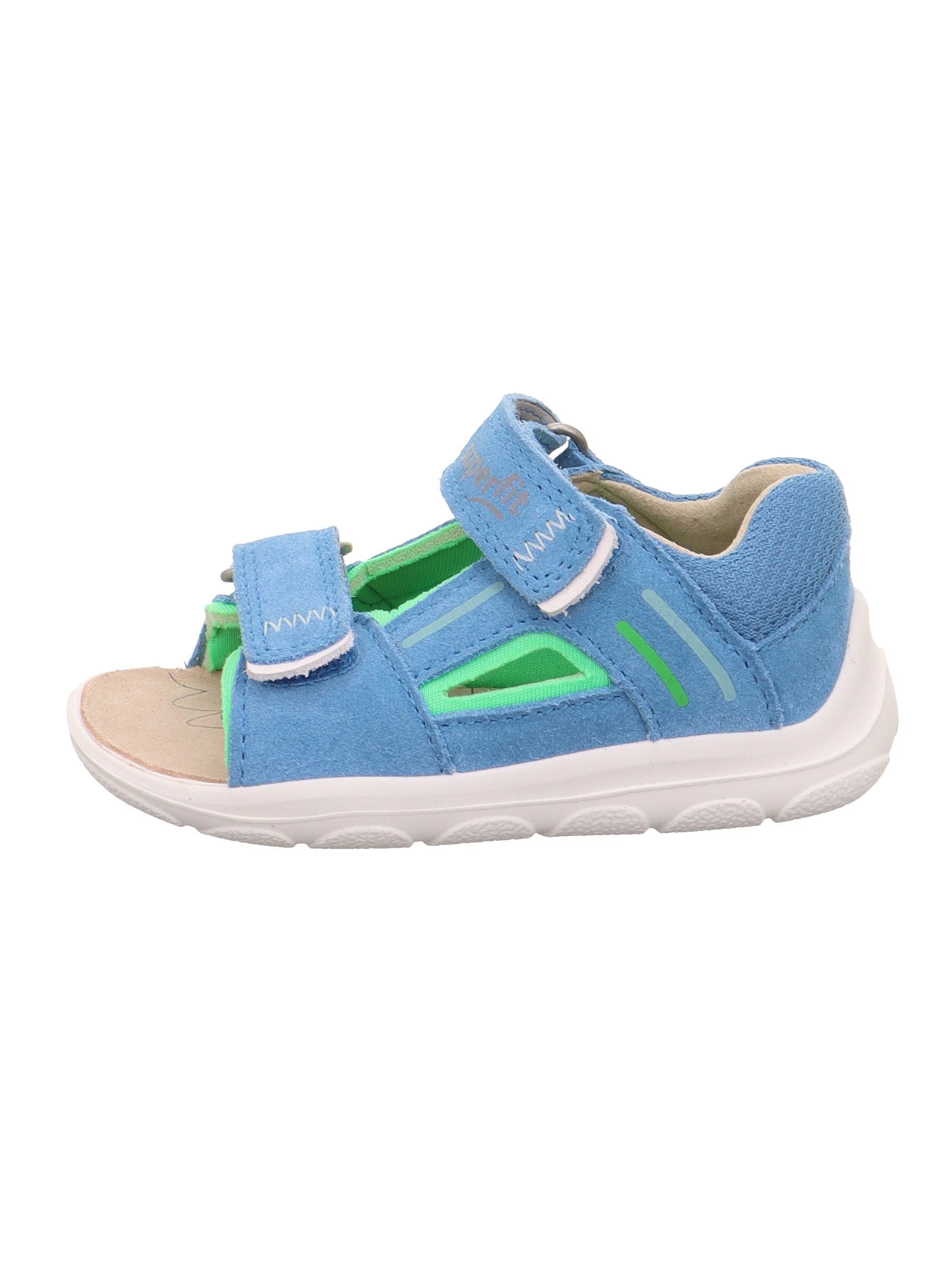 Superfit Sandale »NINO WMS: mittel«  chaussure à scratch, bord de tige rembourré, gabarit de taille à télécharger