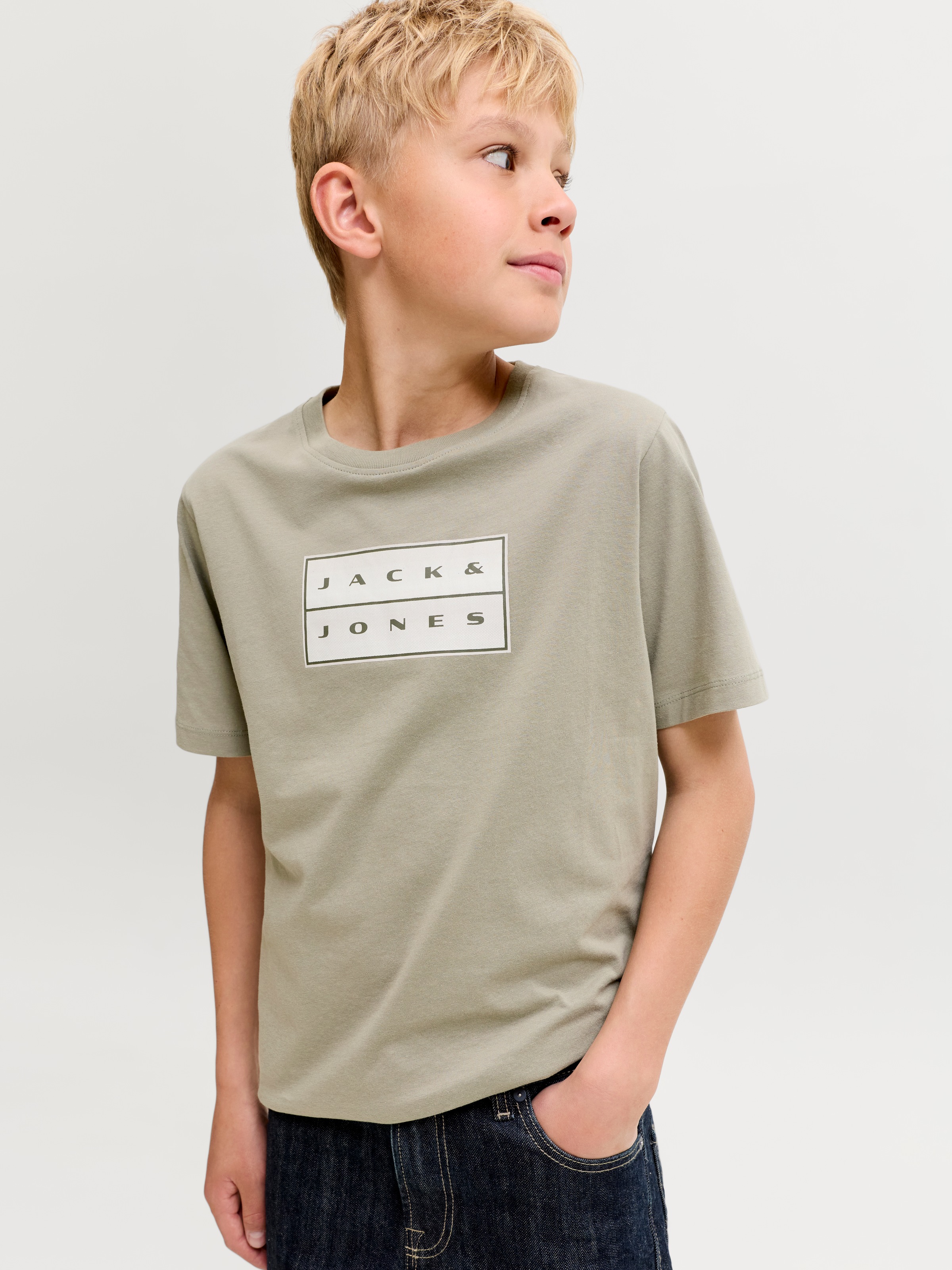 Jack & Jones Junior »JCOFUSION DOTS PRINT TEE SS CN JNR« Baumwolle, normal geschnitten