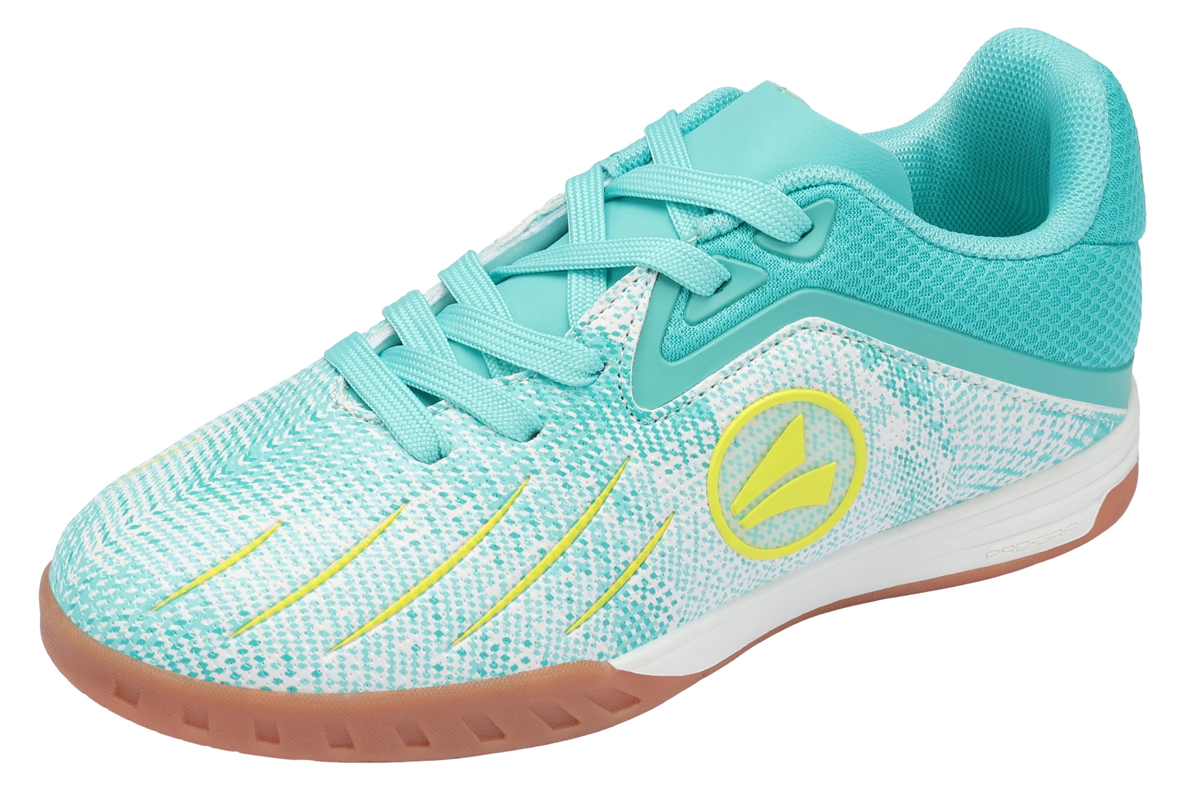 Jako, Unisex, Indoorschuh »J-SI VINI« Hallenschuh, Fussballschuh, ocean, neon gelb, 40, Bequemer Indoorschuh von Jako