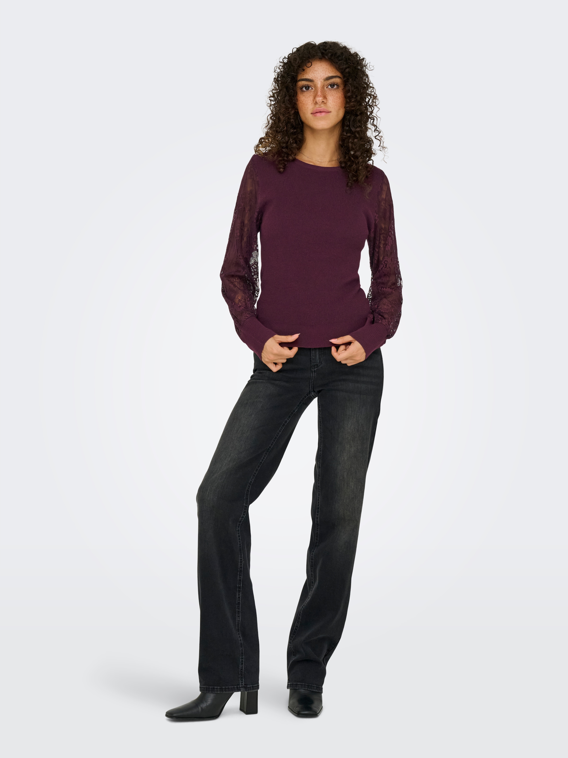 ONLY Pull à col rond »ONLPERRY LIFE LS MIX O-NECK KNT«