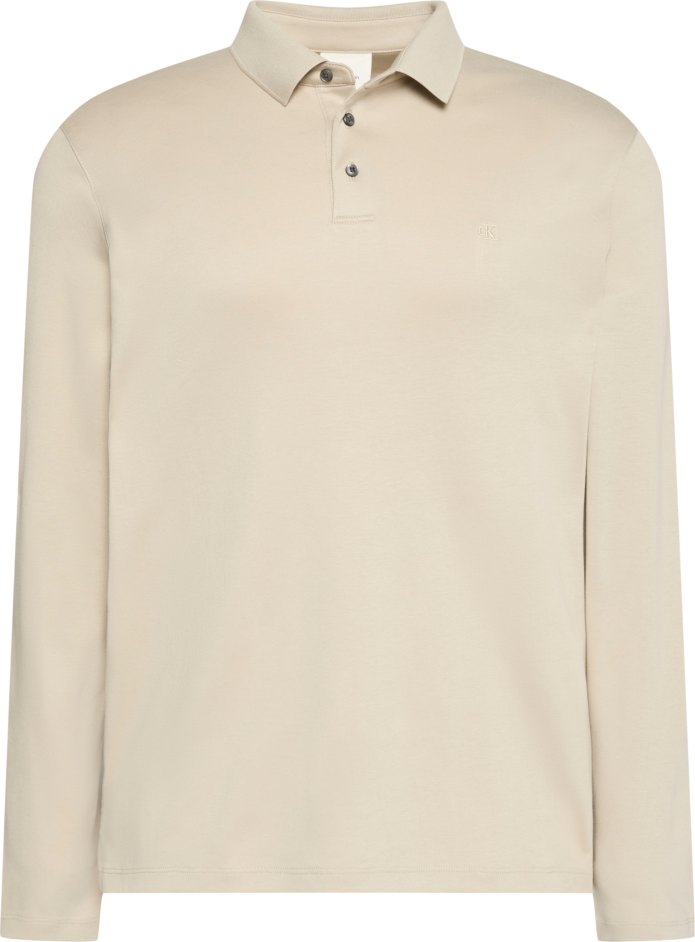 Calvin Klein Polo à manches longues »LS SUPIMA COTTON SOLID POLO« regular fit mit Rundhalsausschnitt