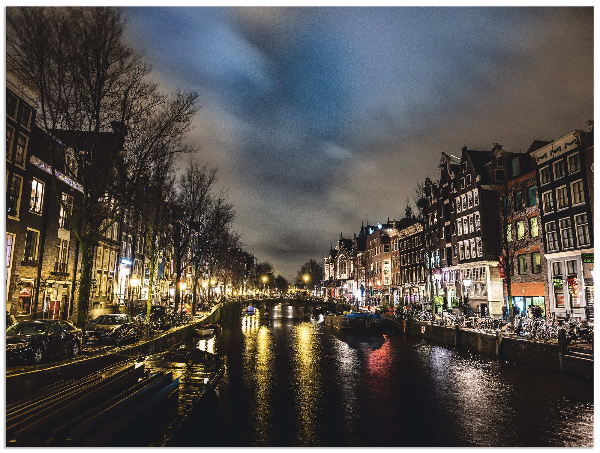 Image of Artland Wandbild »Grachten Kanal«, Niederlande, (1 St.), in vielen Grössen & Produktarten - Alubild / Outdoorbild für den Aussenbereich, Leinwandbild, Poster, Wandaufkleber / Wandtattoo auch für Badezimmer geeignet bei Ackermann Versand Schweiz