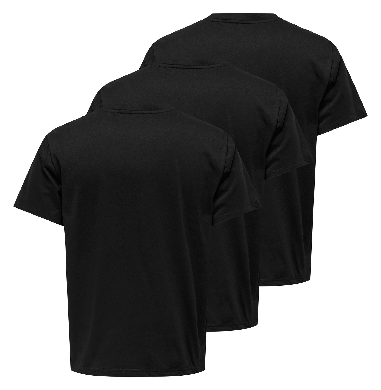 ONLY & SONS Rundhalsshirt »ONSJEFF REG SS TEE 3-PACK OTL« Packung, 3