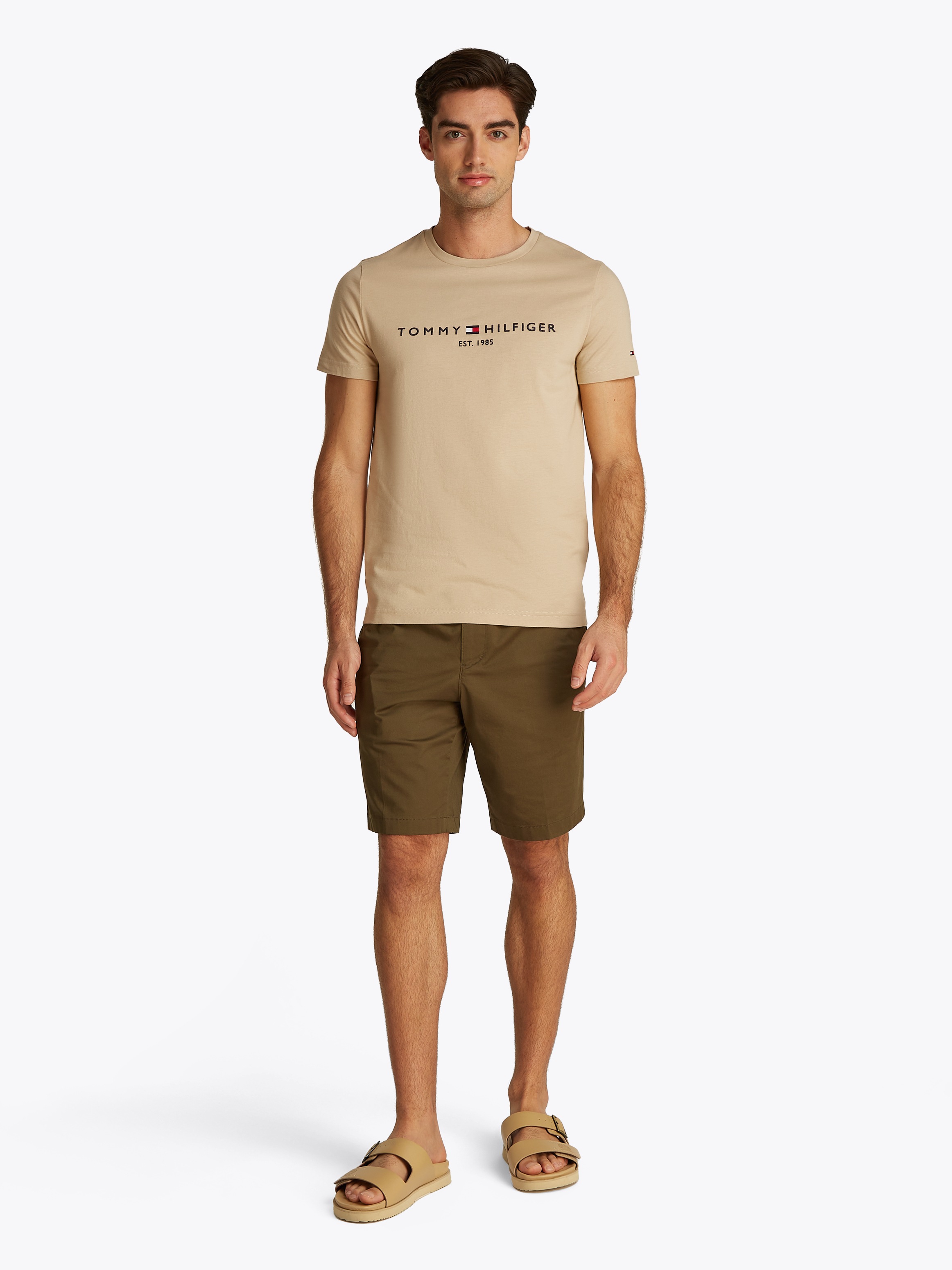 Tommy Hilfiger T-Shirt »TOMMY LOGO TEE«, aus reiner Baumwolle