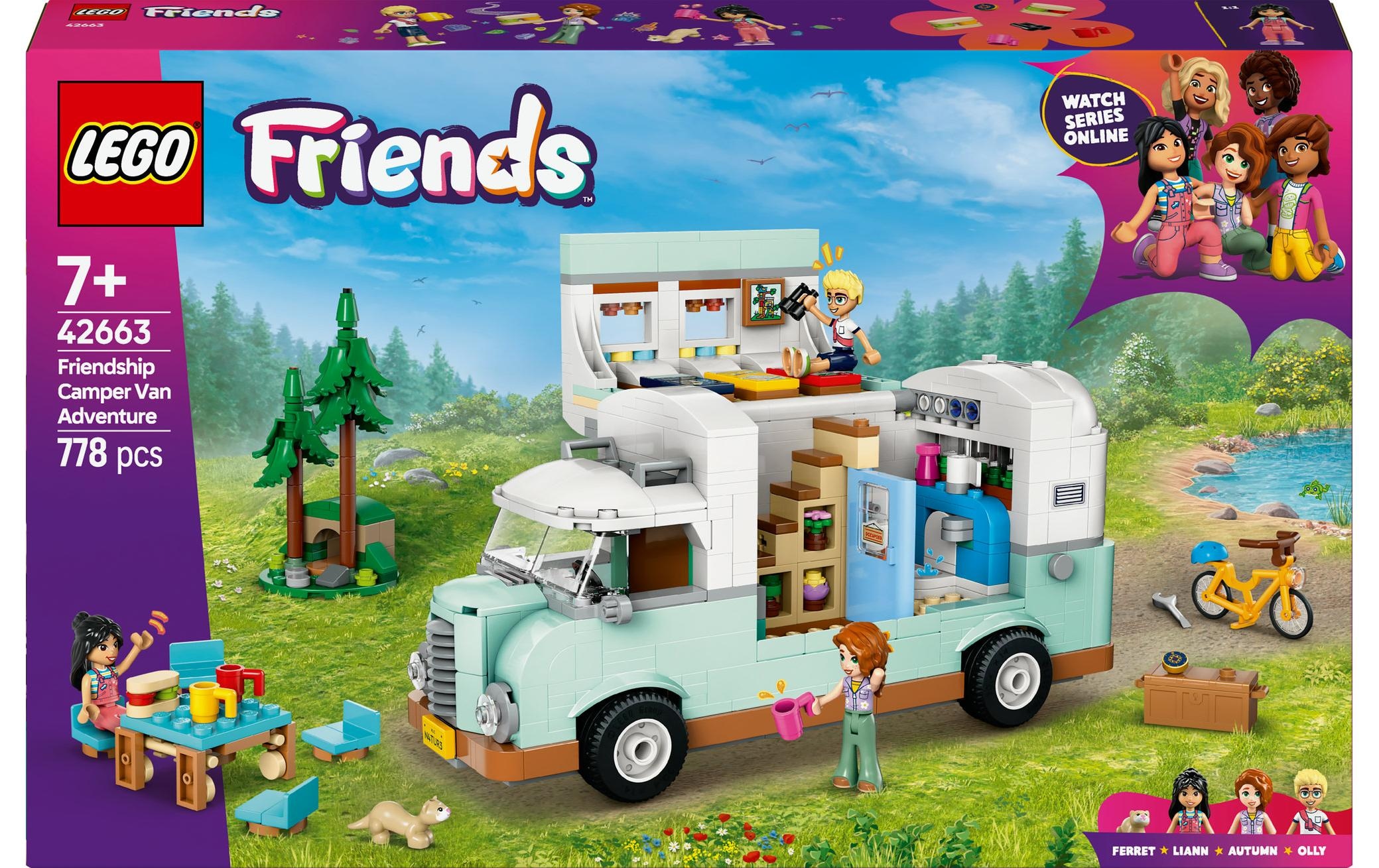 LEGO® Spielbausteine »Friends Wohnmobil 42663«, (778 St.)