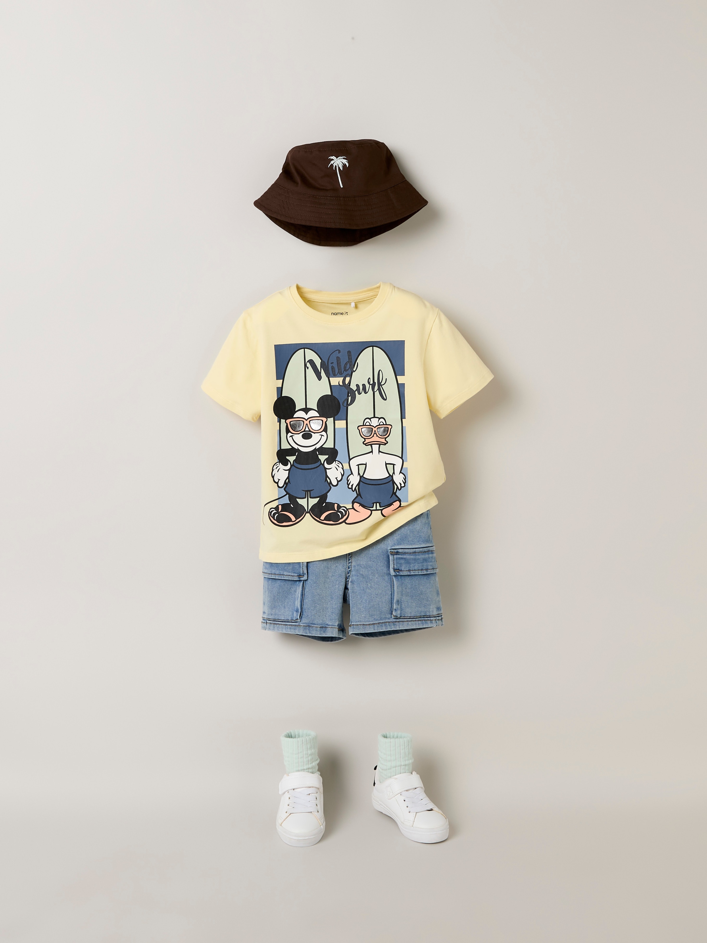 Name It T-Shirt »NMMART MICKEY SS NREG TOP BOX WDI« Baumwollmischung, regular fit