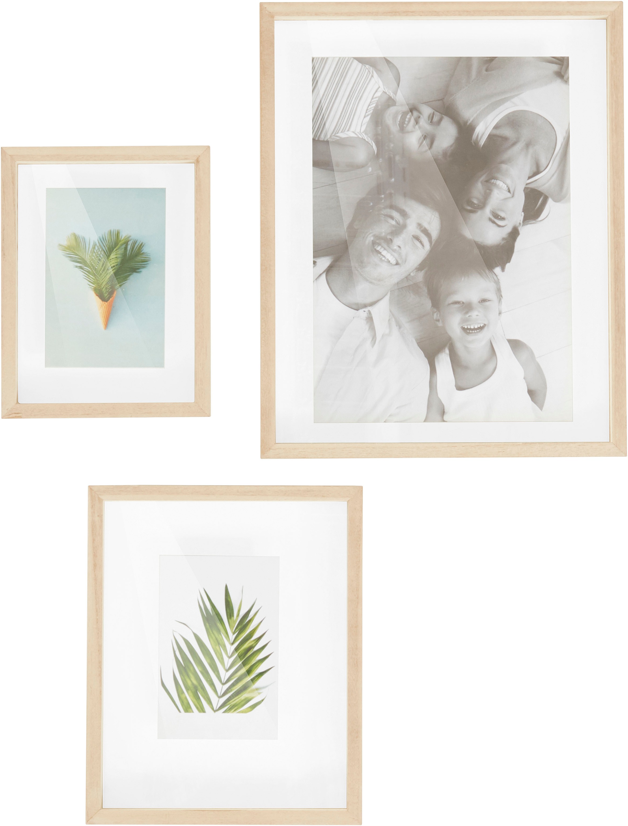 Image of Guido Maria Kretschmer Home&Living Bilderrahmen »Hemmana«, (3 St.), Set-Collage-aus FSC®-zertifiziertem Holz bei Ackermann Versand Schweiz