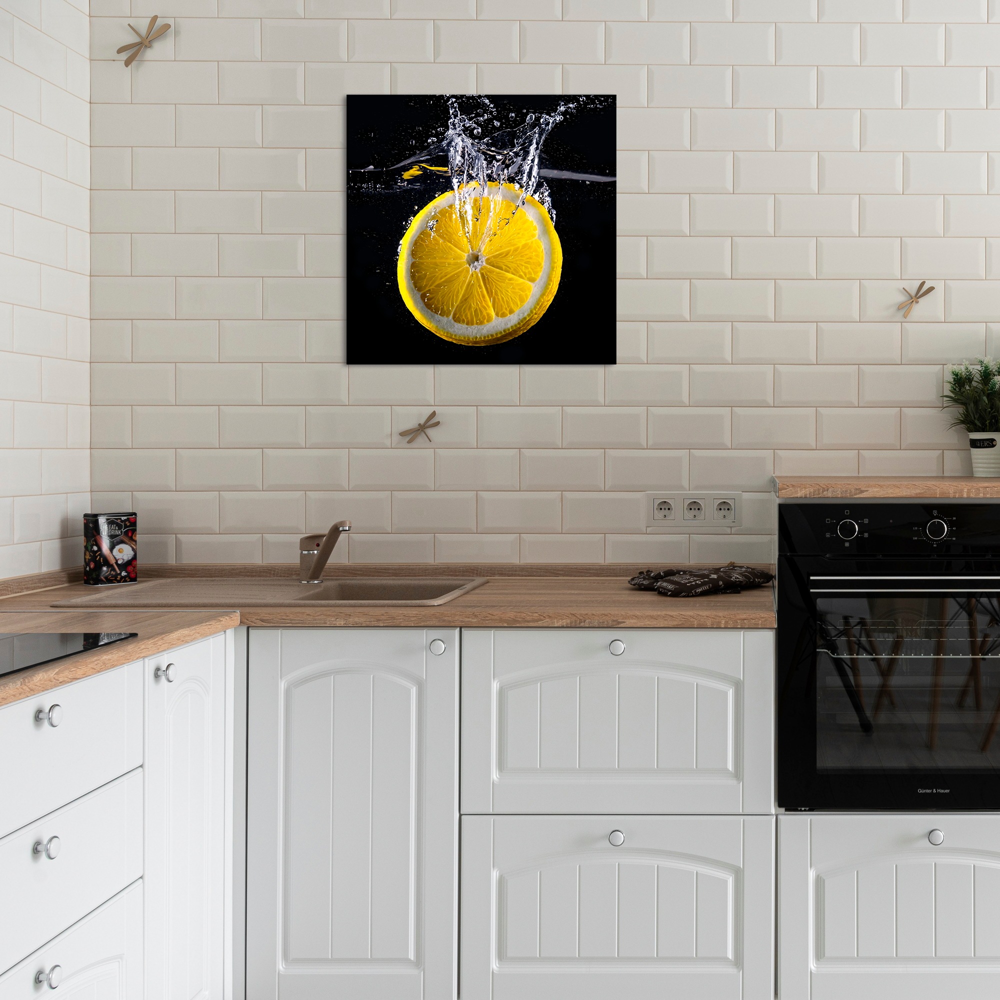 GOODproduct Wandbild »Zitrone« Obst Bilder 1 Stk. tlg. in verschiedenen Grössen