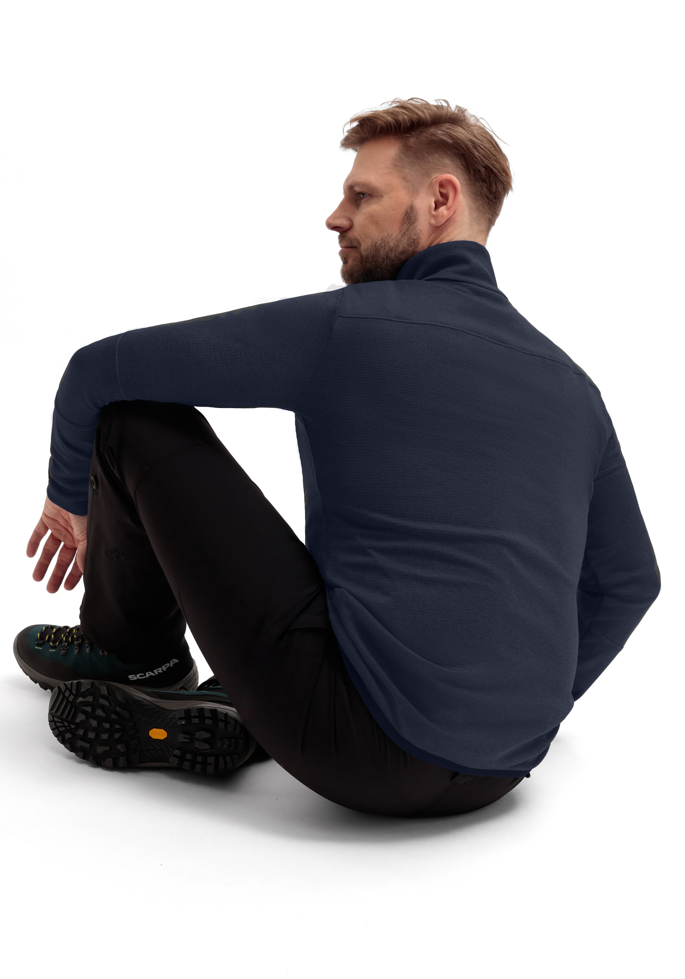 Maier Sports Fleecejacke »Sinaia M«, Herren Midlayer, atmungsaktiv und schnelltrocknend, Slim Fit