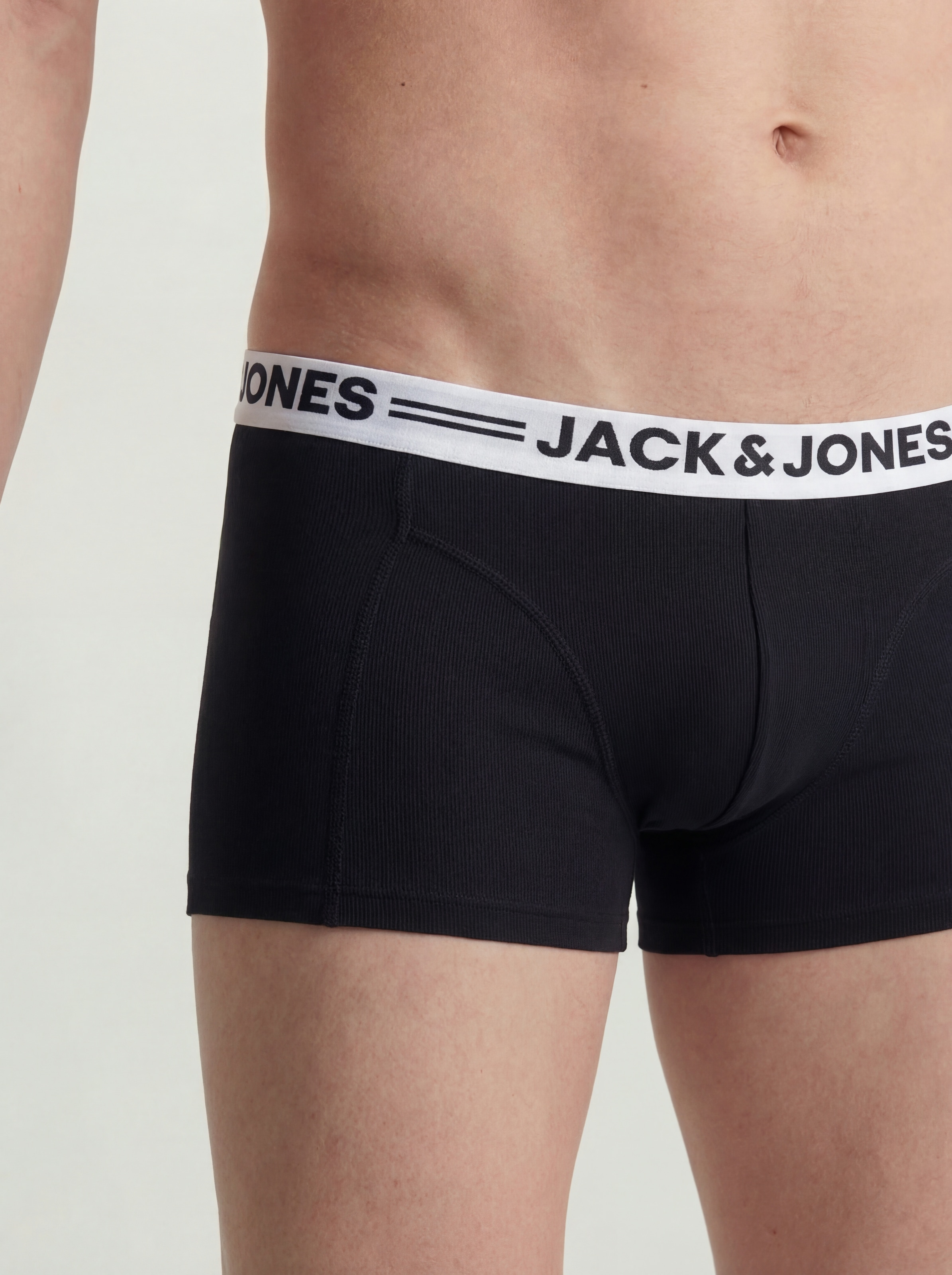 Jack & Jones Tronc »JACSENSE TRUNKS 7 PACK NOOS« Paquet, 7 cuis mélange de coton, ceinture élastique
