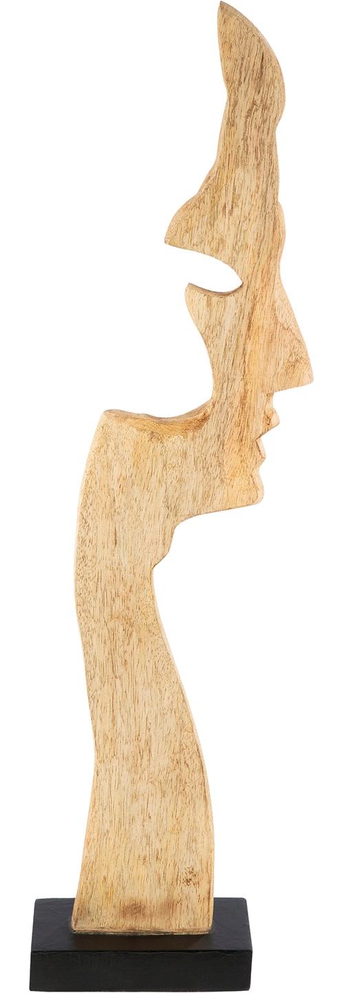 GILDE Skulptur »Skulptur Gesicht Silhouette naturfarben« Gesicht Dekoobjekt zeitgenössische Kunst abstrakte Köpfe
