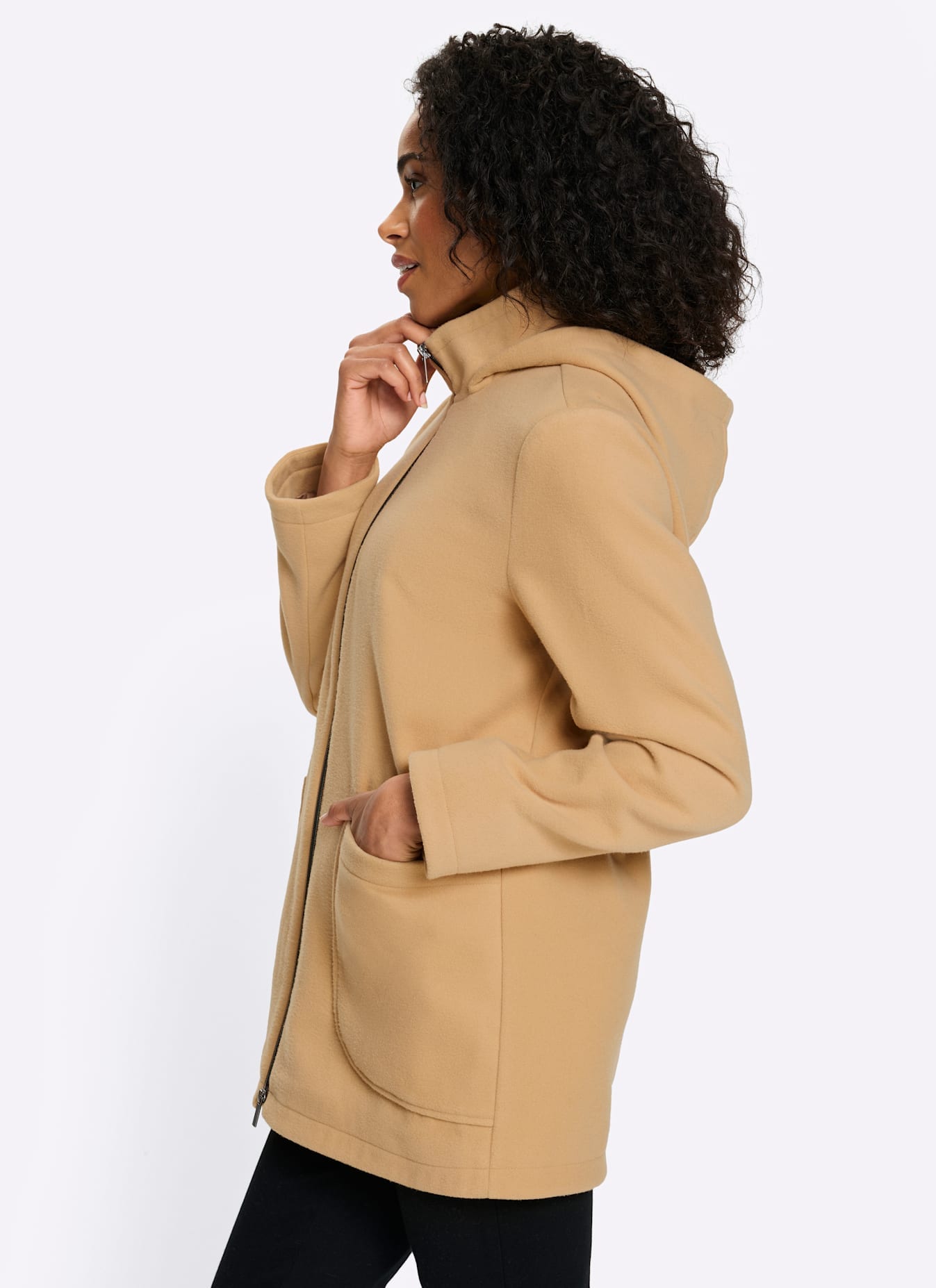 Classic Basics Veste longue mit Kapuze