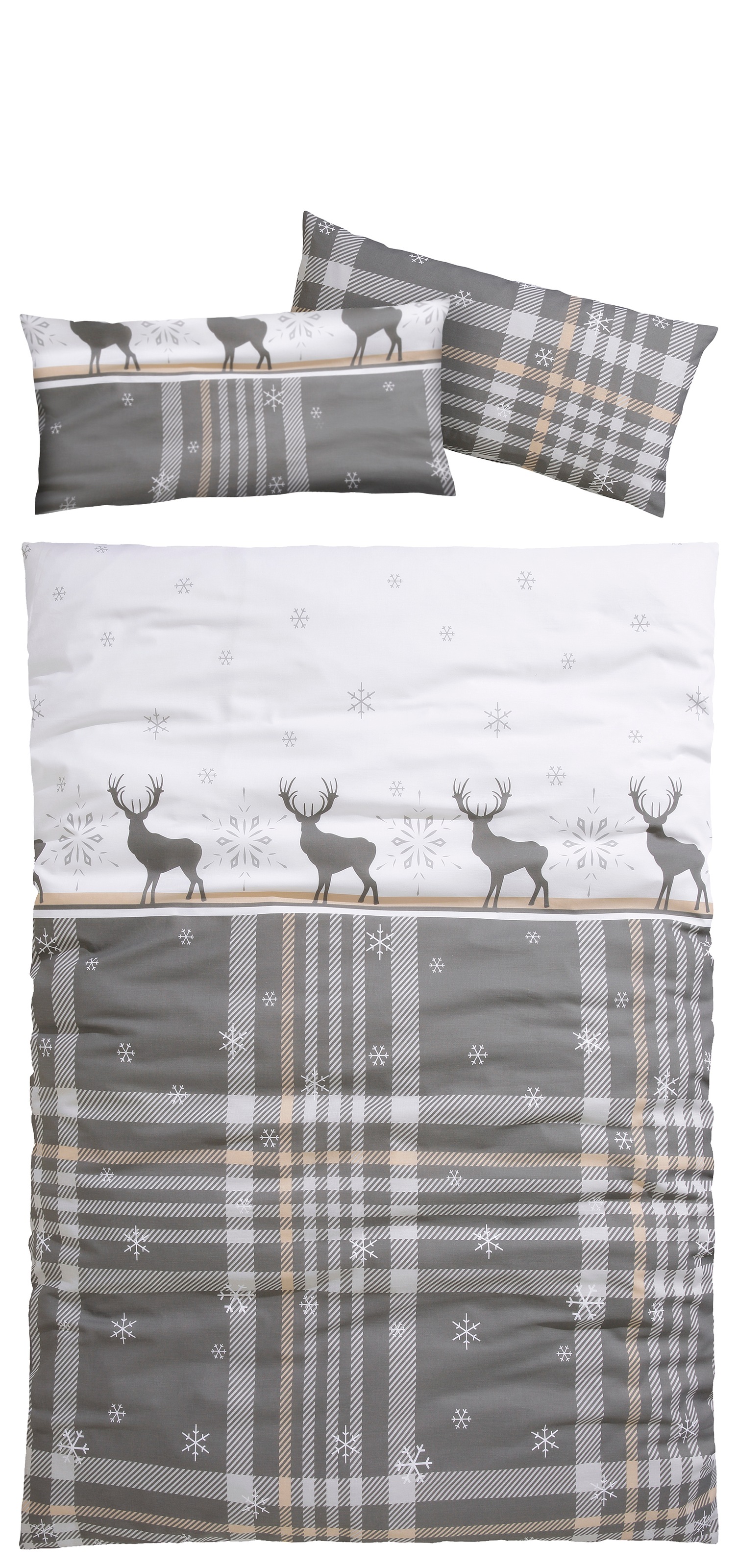 my home Bettwäsche "Wenda" 2 in Qualitäten PolyCotton (kühlend) + Biber (wärmend, 100% Baumwolle)
