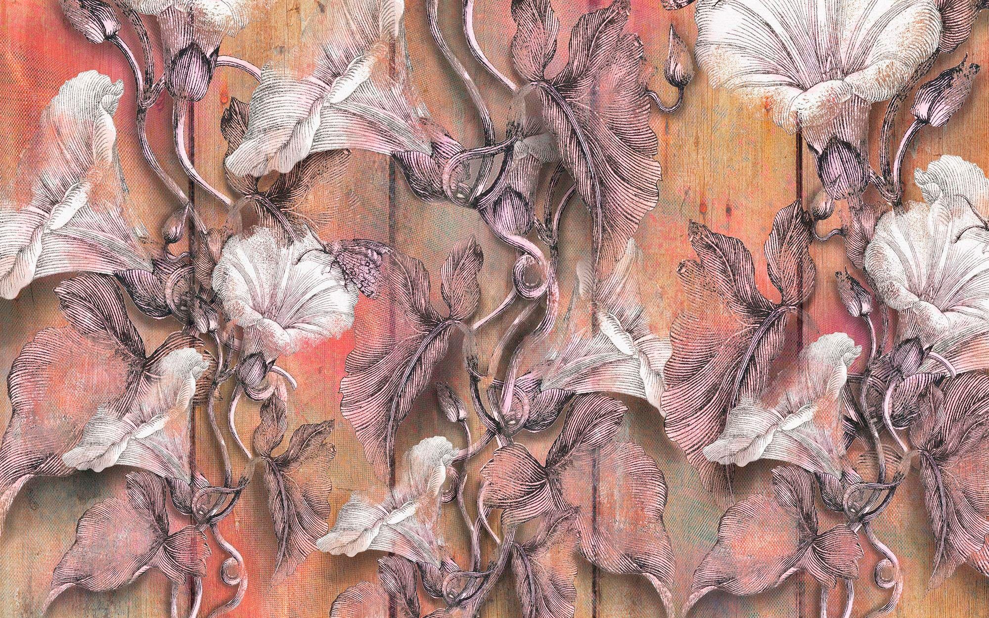 Image of Komar Vliestapete "Digitaldruck Vlies - Bloomin - Grösse 400 x 250 cm" bedruckt glatt Wohnzimmer, Schlafzimmer