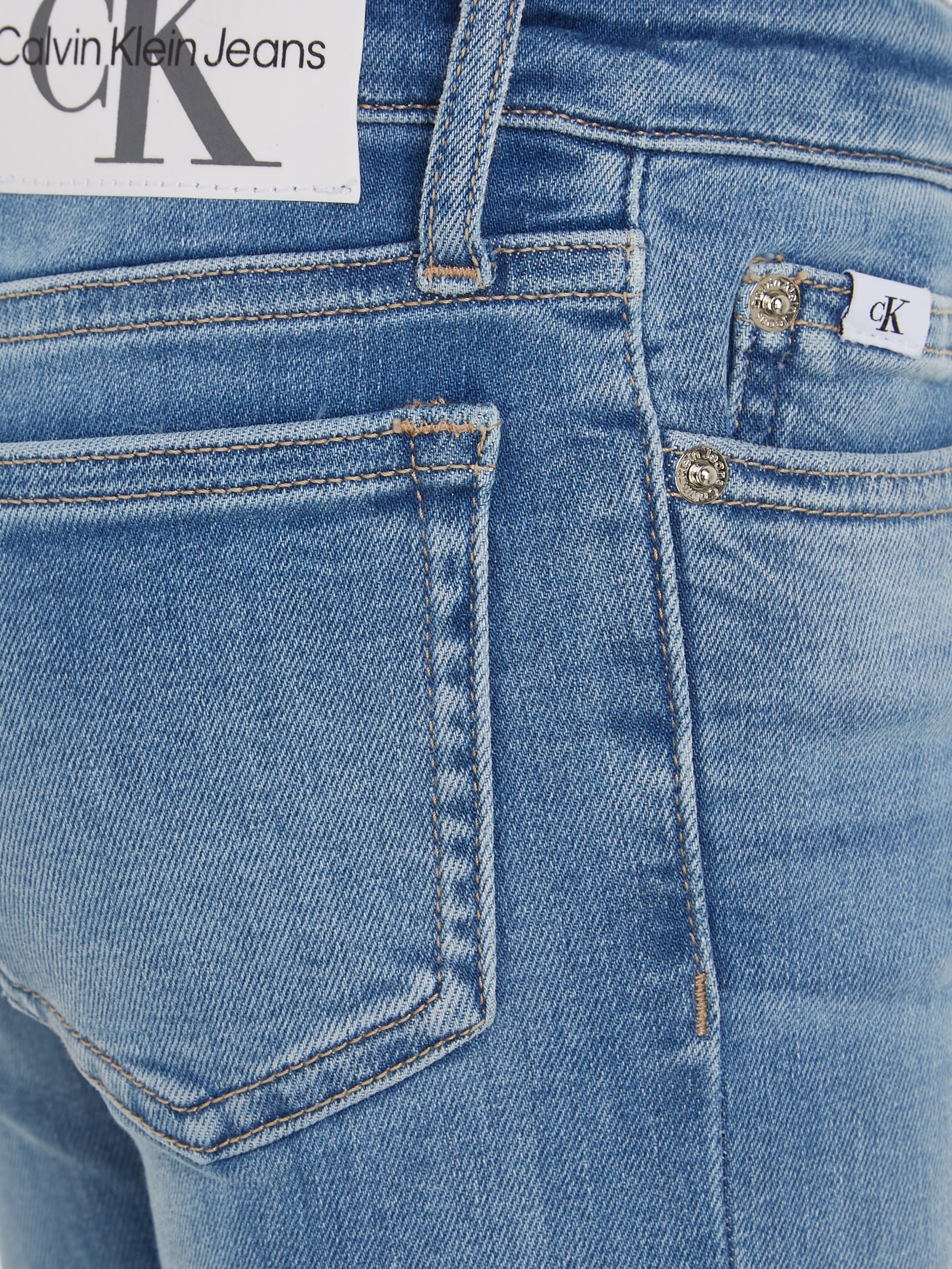 ♕ Calvin BLUE« VISUAL MR Jeans SPLIT auf MID Klein Stretch-Jeans versandkostenfrei »FLARE