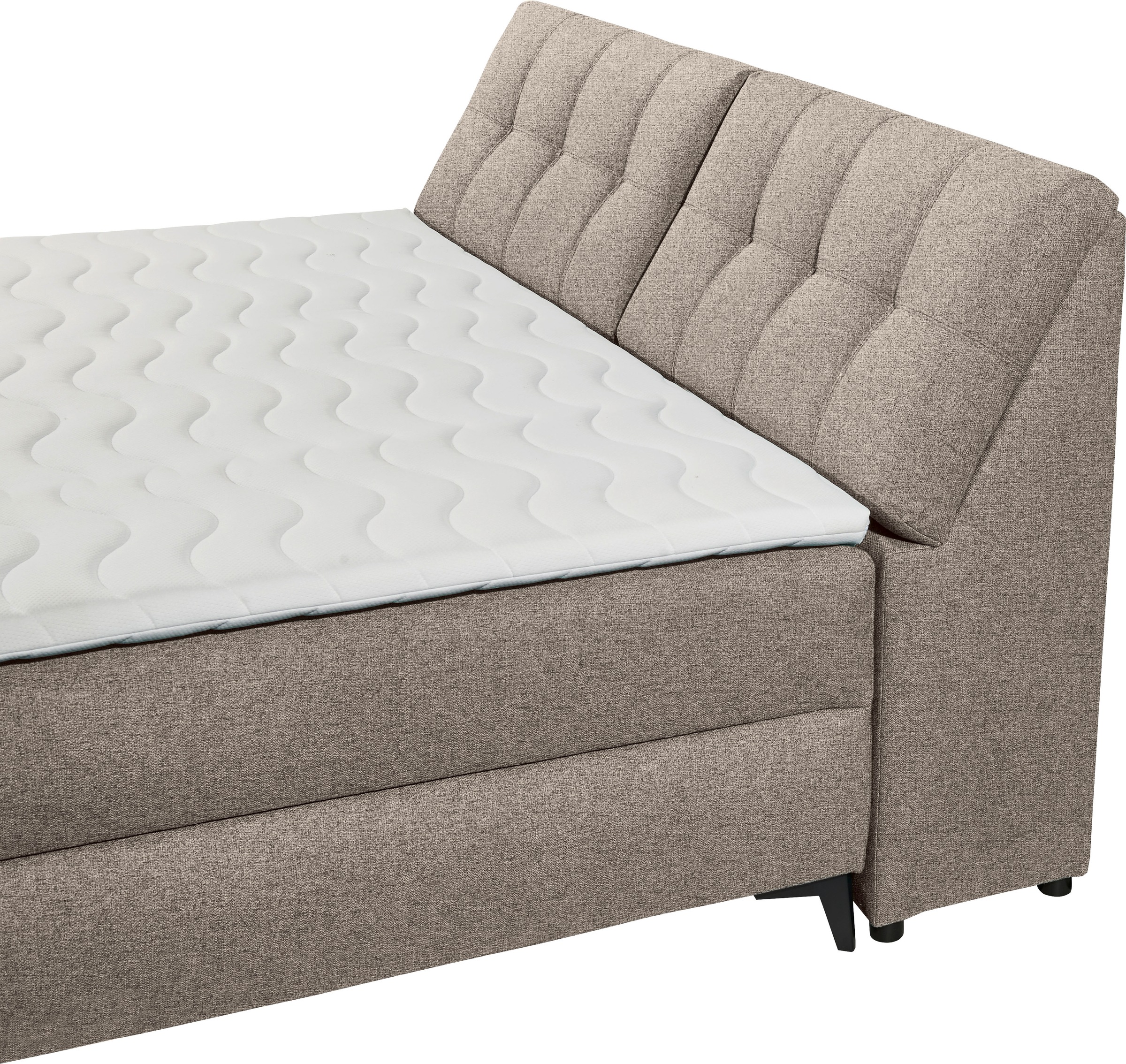 ED EXCITING DESIGN Boxbett »Atlantis« mit Bettkasten und Stauraum im Kopfteil