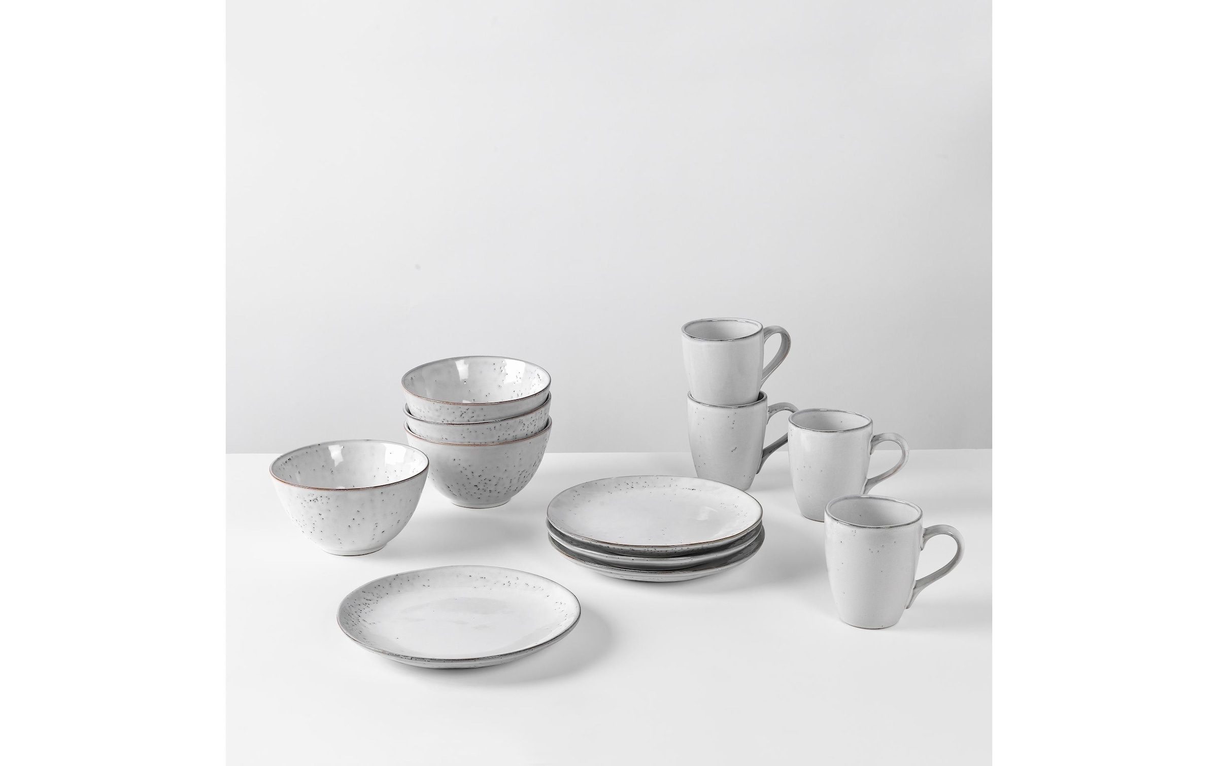 Broste Copenhagen Assiette petit déjeuner »Nordic Sand Steingut, 12-teilig«