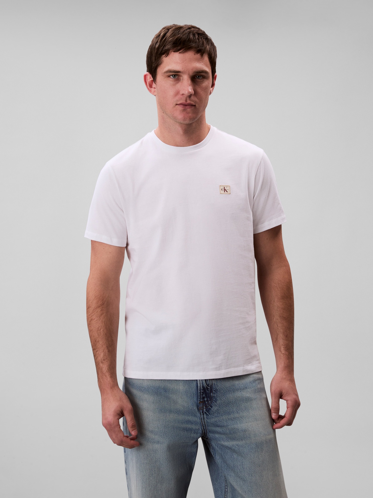 Image of Calvin Klein T-Shirt "SS BADGE 30S JERSEY CLASSIC TEE" Mit Rundhalsausschnitt