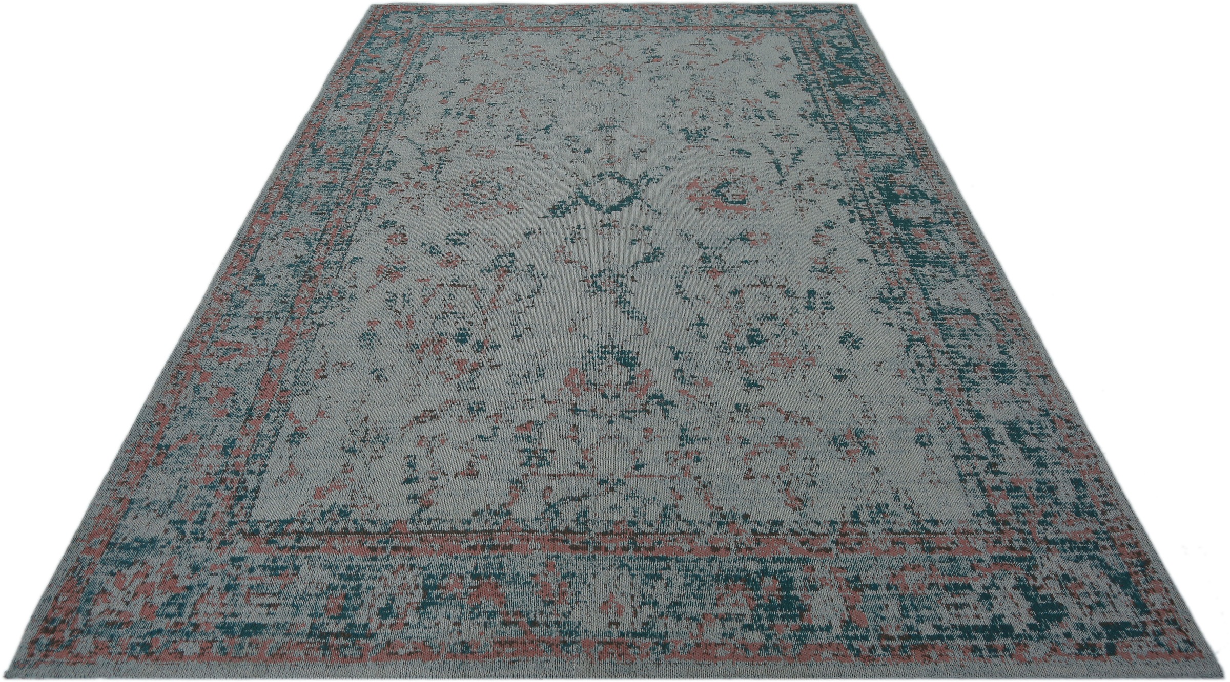Image of DELAVITA Teppich »Dafne«, rechteckig, 10 mm Höhe, Orient-Optik, Vintage, mit Bordüre, Kurzflor, Weich, Pflegeleicht, Elegant, idealer Teppich für Wohnzimmer, Schlafzimmer, Esszimmer bei Ackermann Versand Schweiz