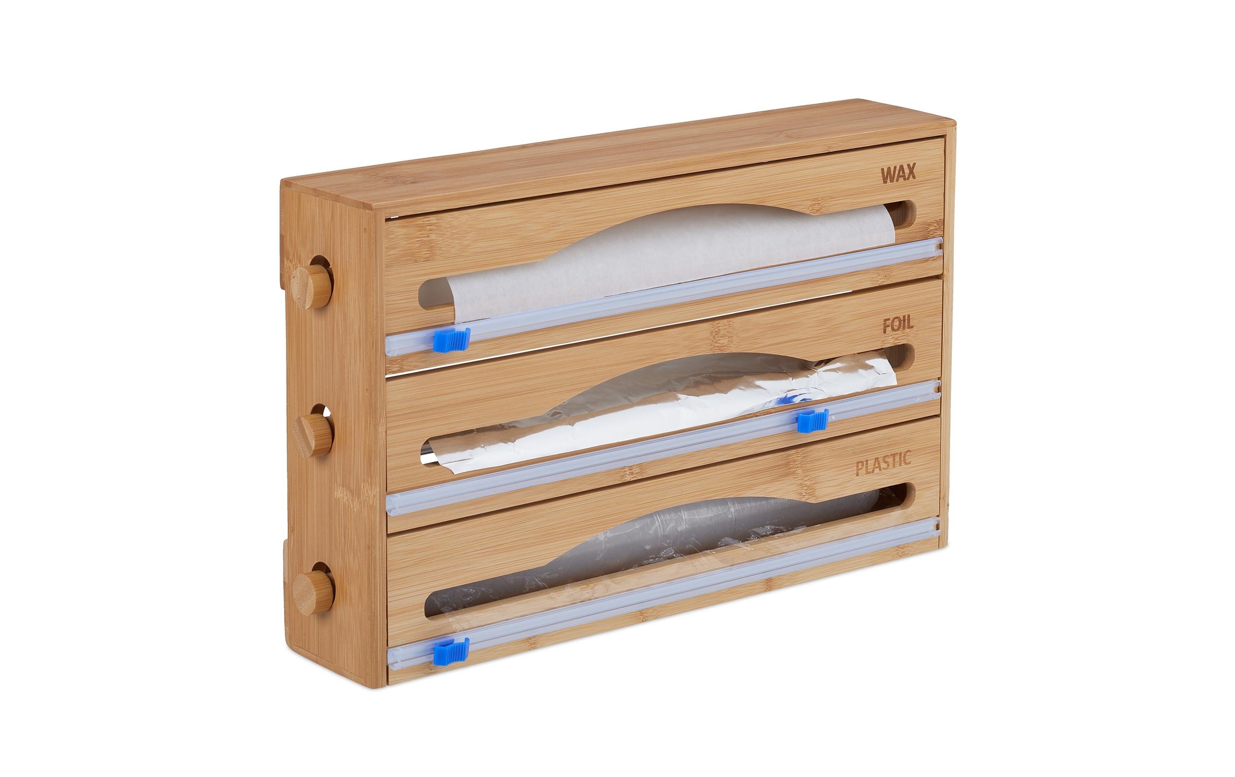 Image of relaxdays Wandrollenhalter "3 in 1"