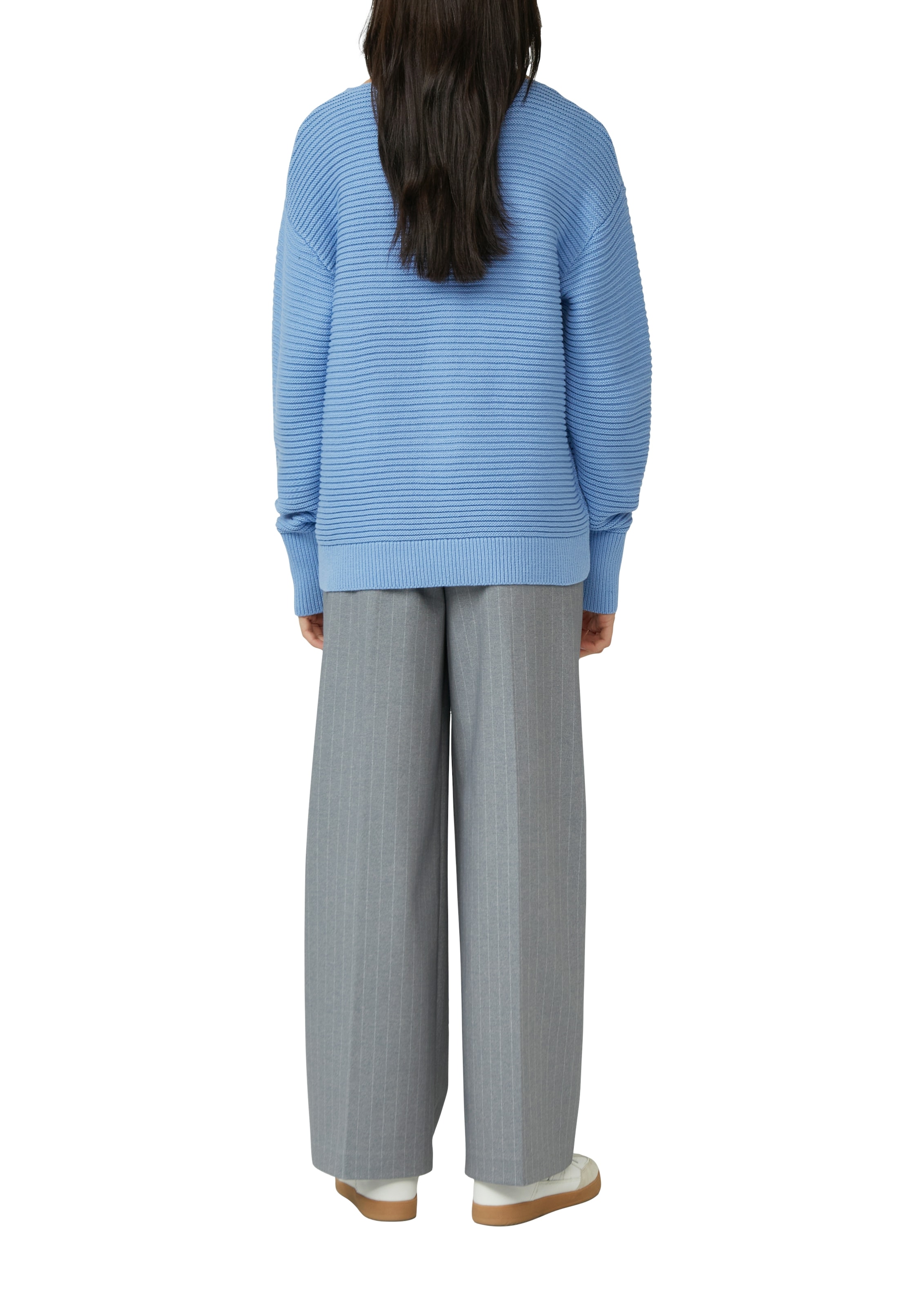 s.Oliver Pull en tricot mit Strick-Muster und Rundhals