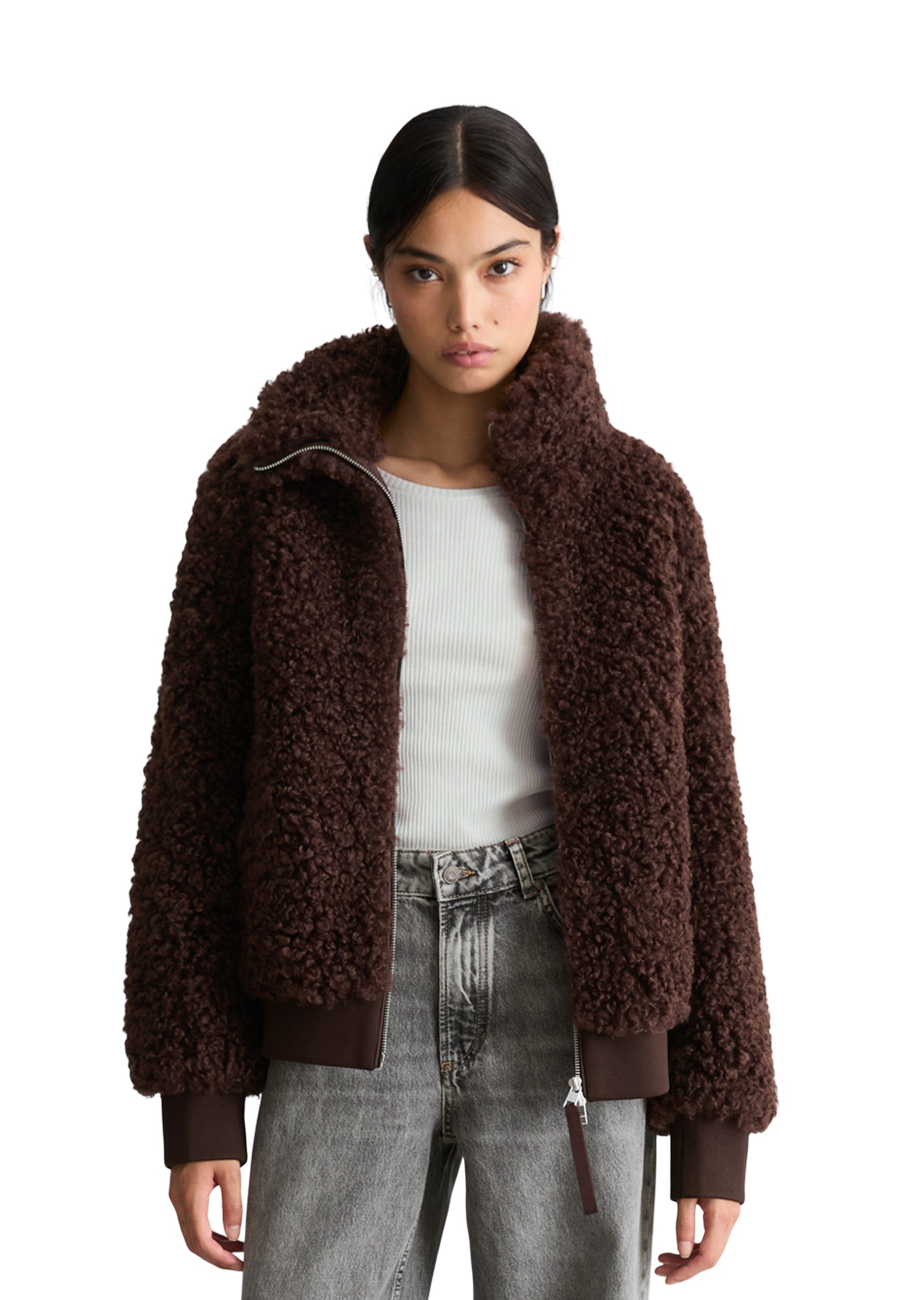 Image of Marc OPolo DENIM Blouson Stehkragen, Teddy-Blouson regular fit