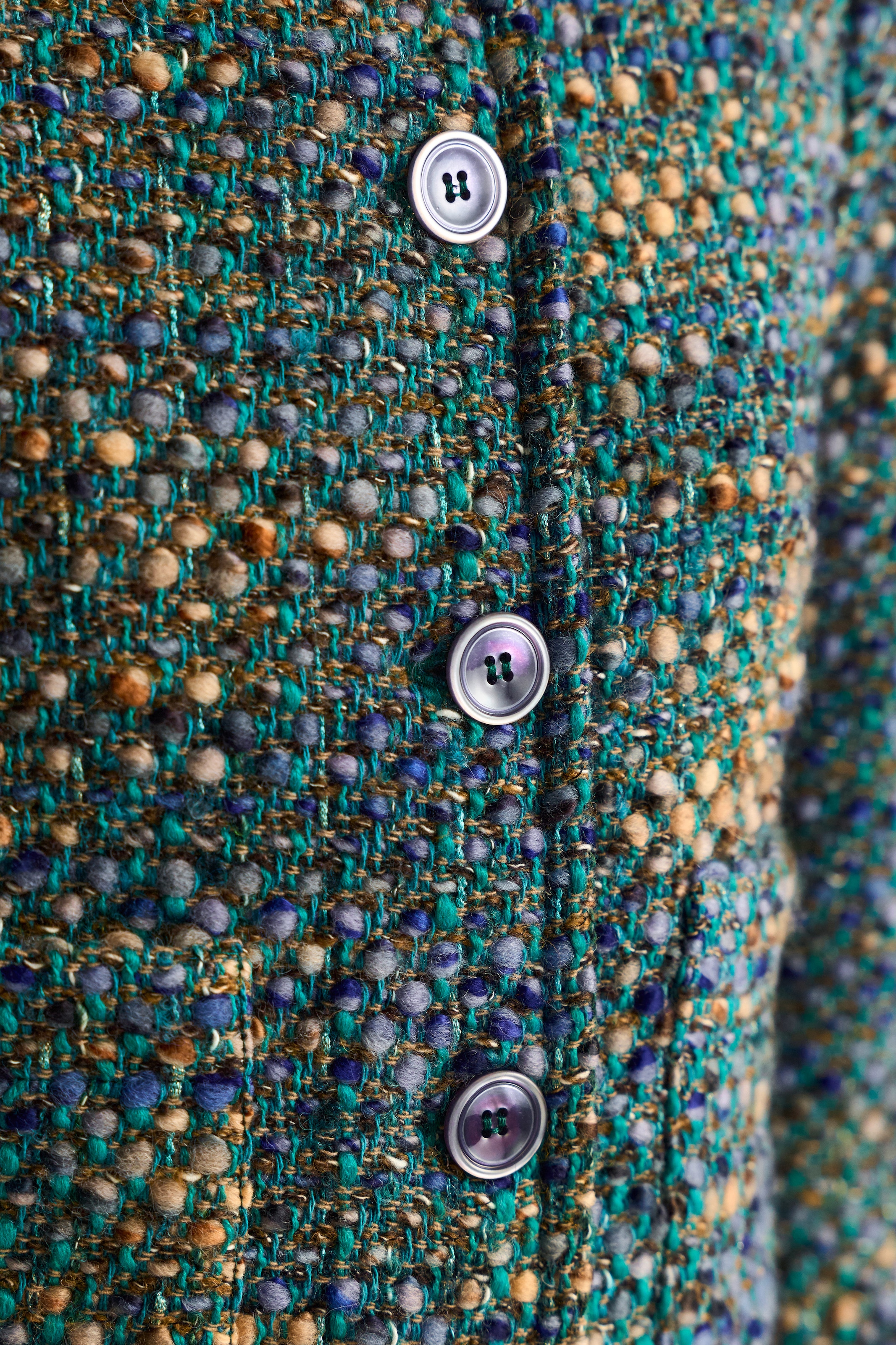 RICHROYAL Bouclèjacke ohne Kapuze Regular fit mit Rundhalsausschnitt, Woll-Anteil