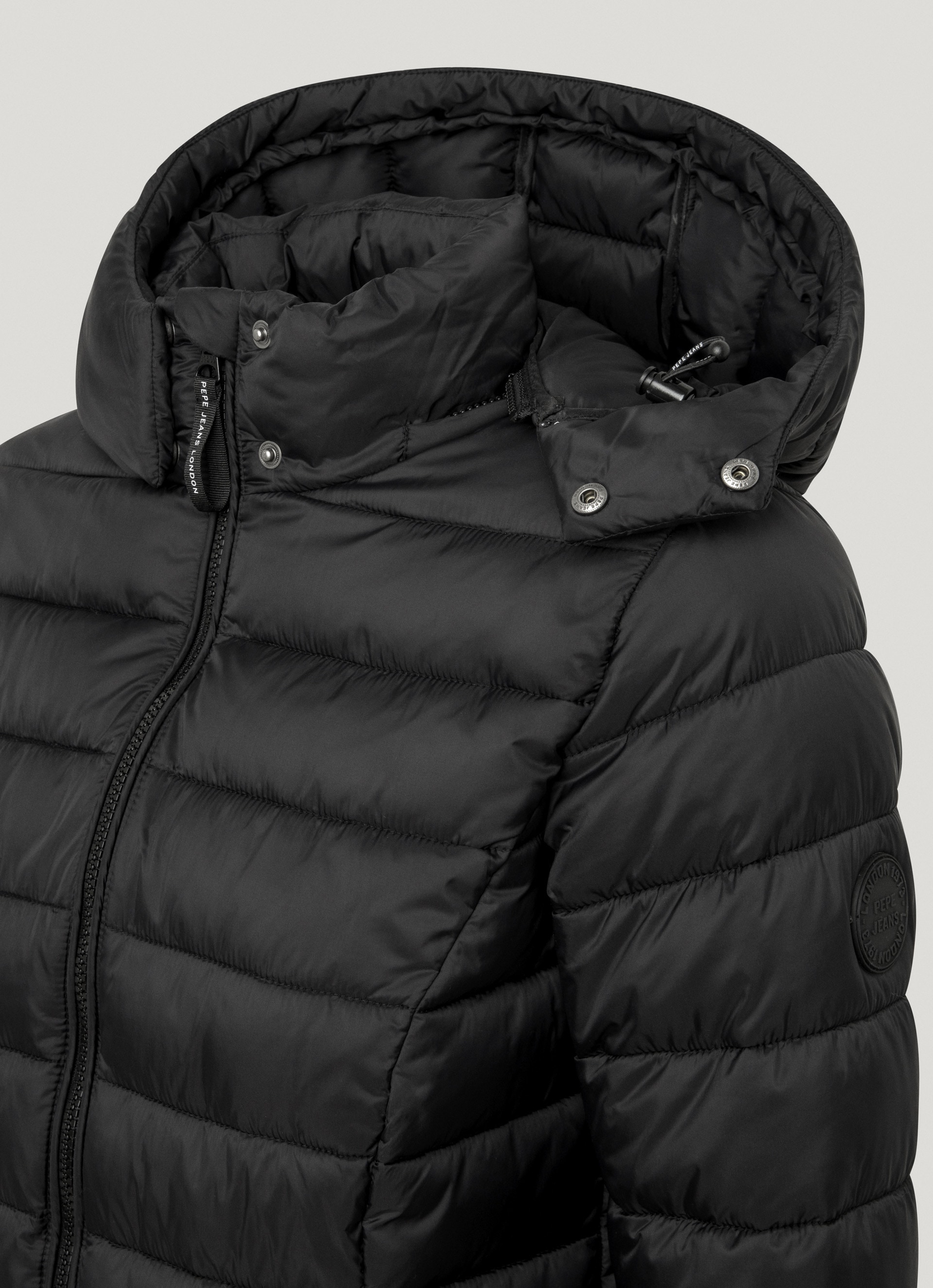 Pepe Jeans Veste d'extérieur »AMMY SHORT« mit Kapuze mit abnehmbarer Kapuze