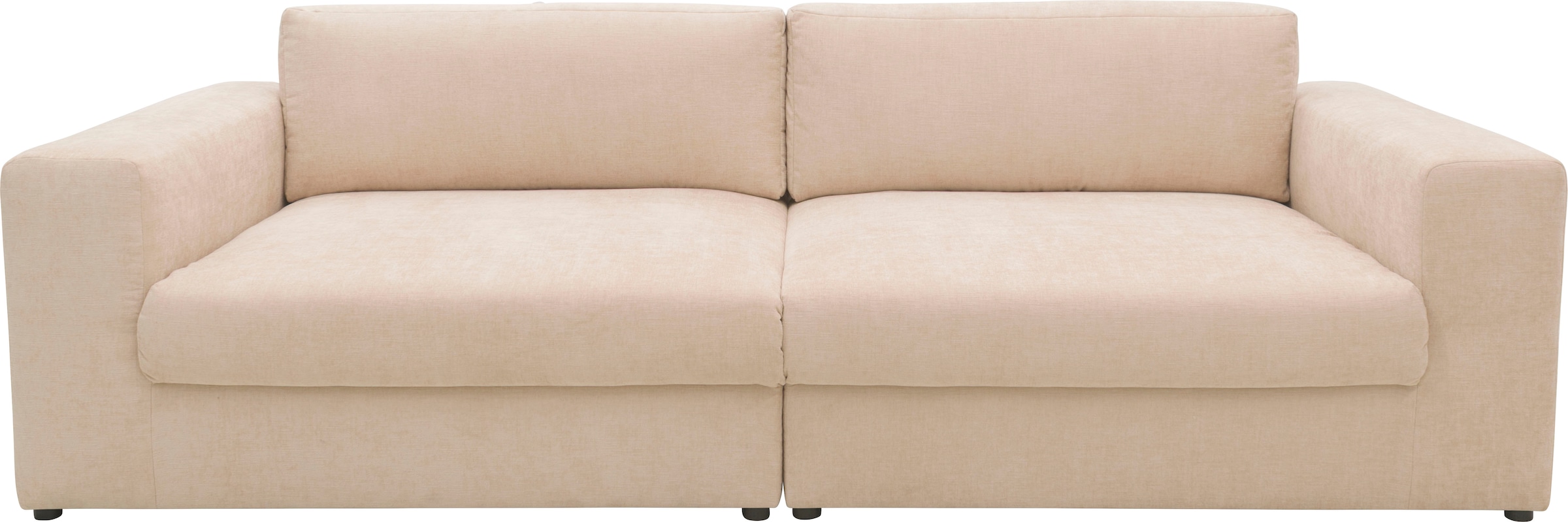 DOMO collection Big-Sofa »800025 Megasofa Breite 276cm, Taschenfederkern, fester Sitzkomfort«, pflegeleichter, edler Strukturstoff, Chenille-Optik aus 100% Polyester