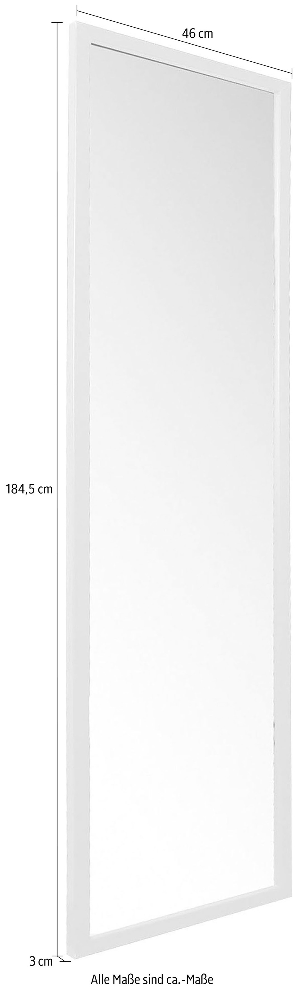 Spinder Design Miroir mural »Donna« métal, largeur 46 cm
