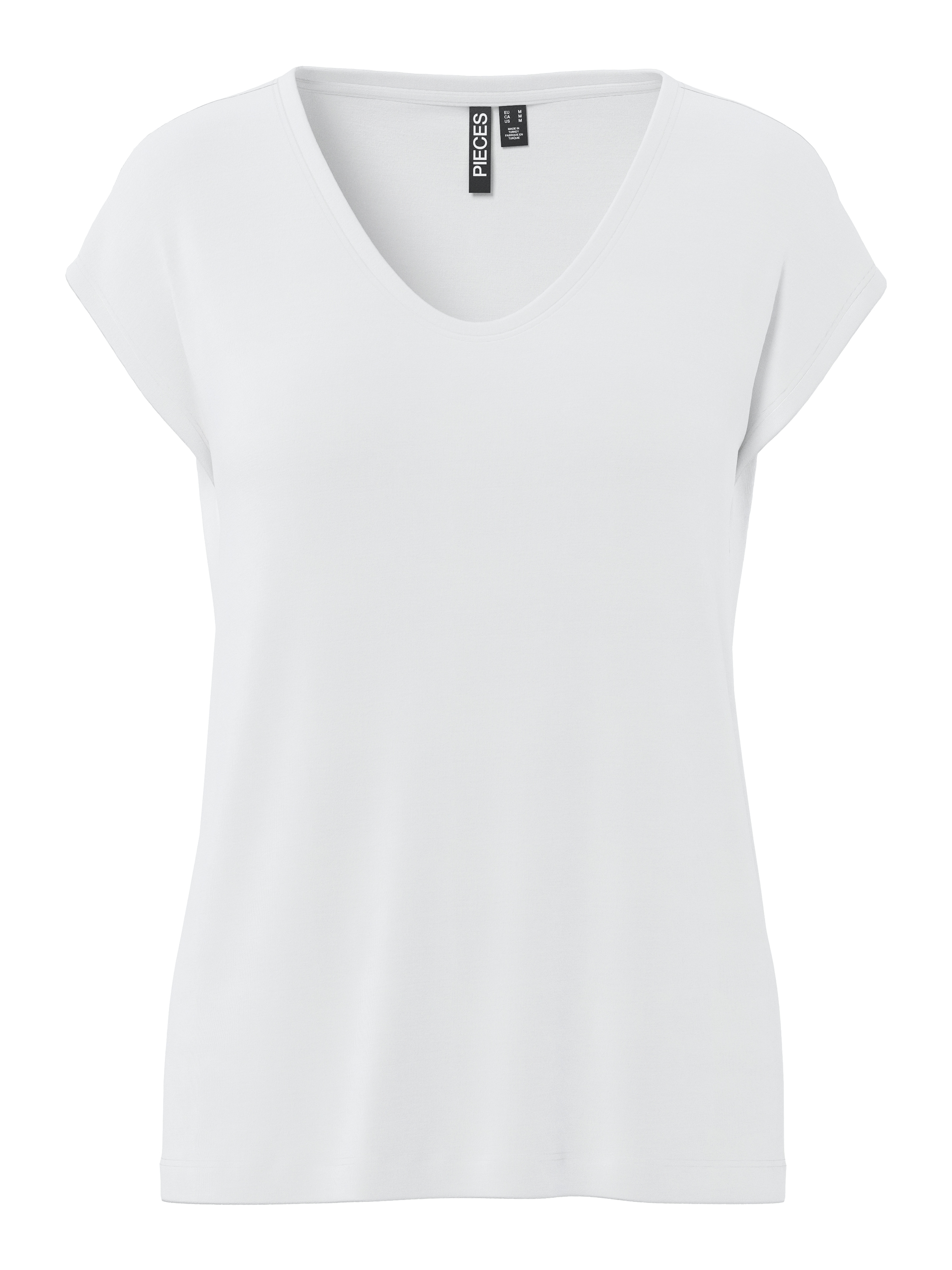 pieces T-shirt à manches courtes »PCKAMALA TEE NOOS BC« Materialmix, regular fit