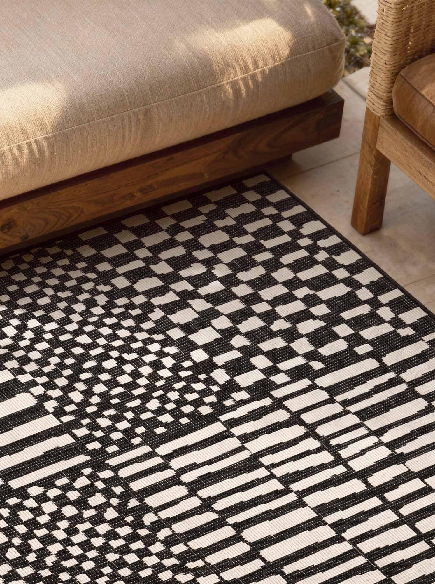 Ted Baker Teppich »Barkham« rechteckig 8 mm Höhe Designteppich, Wetterfest, Pflegeleicht, Modern, Wohnzimmer, Terrasse