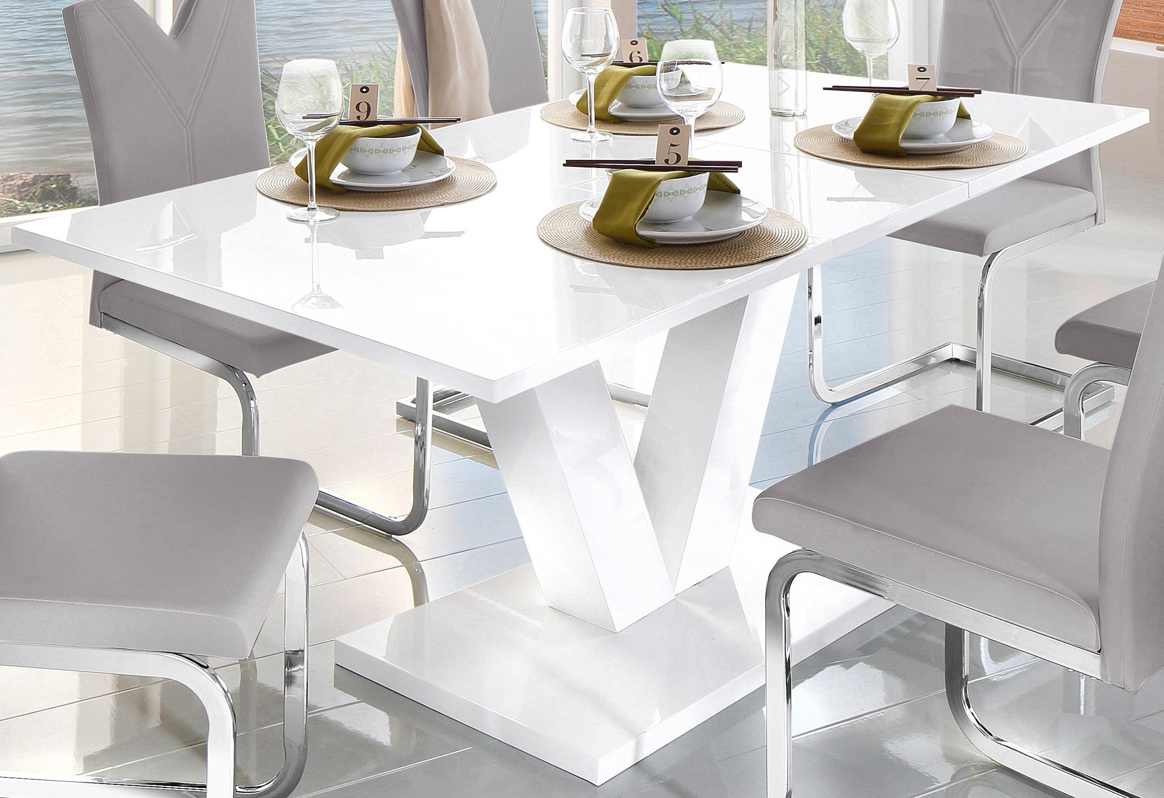 INOSIGN Esstisch »ausziehbar Andy, TOPSELLER!« Tisch, Esstisch, OTTOs Choice,  mit Auszugsfunktion,  2 Breiten (140-180 cm oder 180-220 cm)