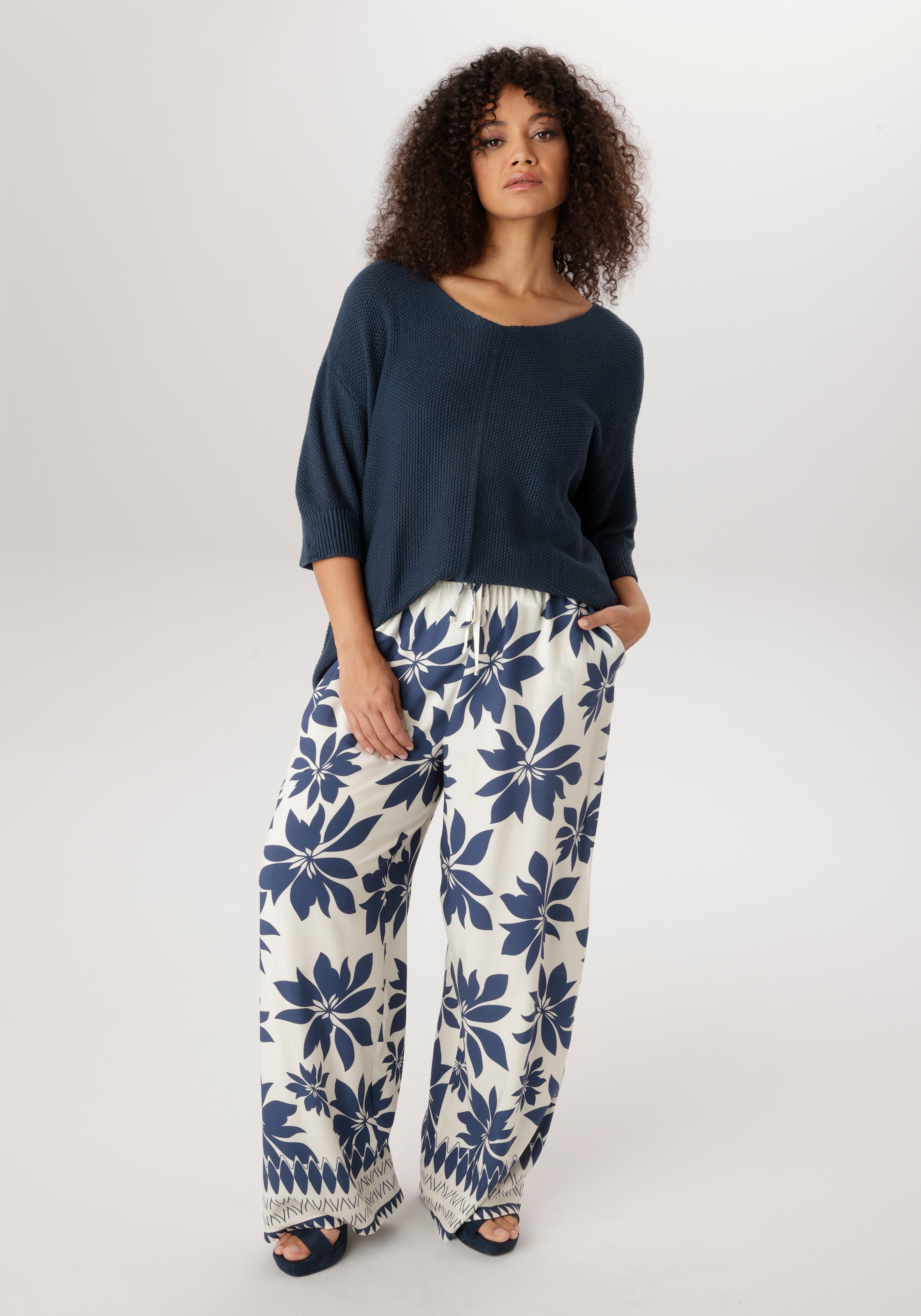 Aniston PLUS Pull en tricot mit tollem Strickmuster - NEUE KOLLEKTION