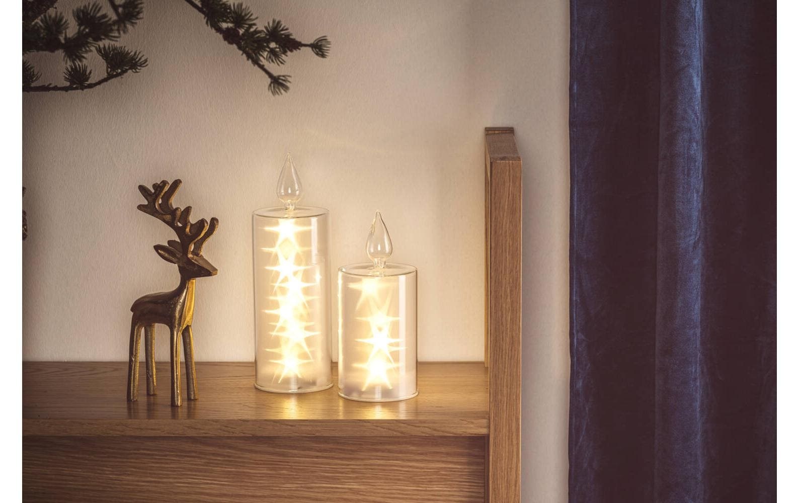 LEONARDO LED-Kerze »LEONARDO LED-Kerze Riposa 27, Weiss«