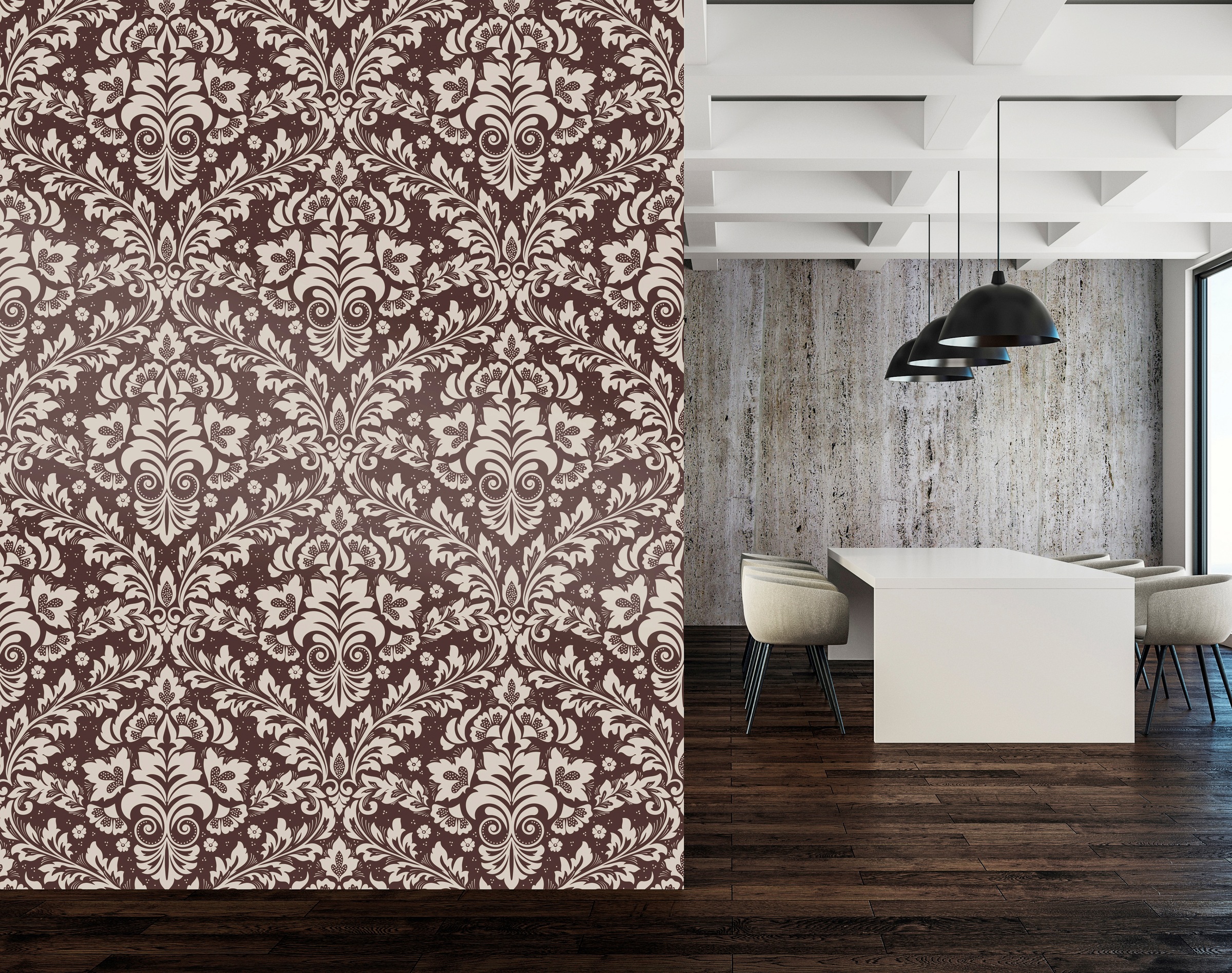 queence Vinyltapete »Dilara«, bedruckt-Barock-Antikoptik-Kunst, 90x250cm, selbstklebend, kinderleichte Anbringung, Sticker