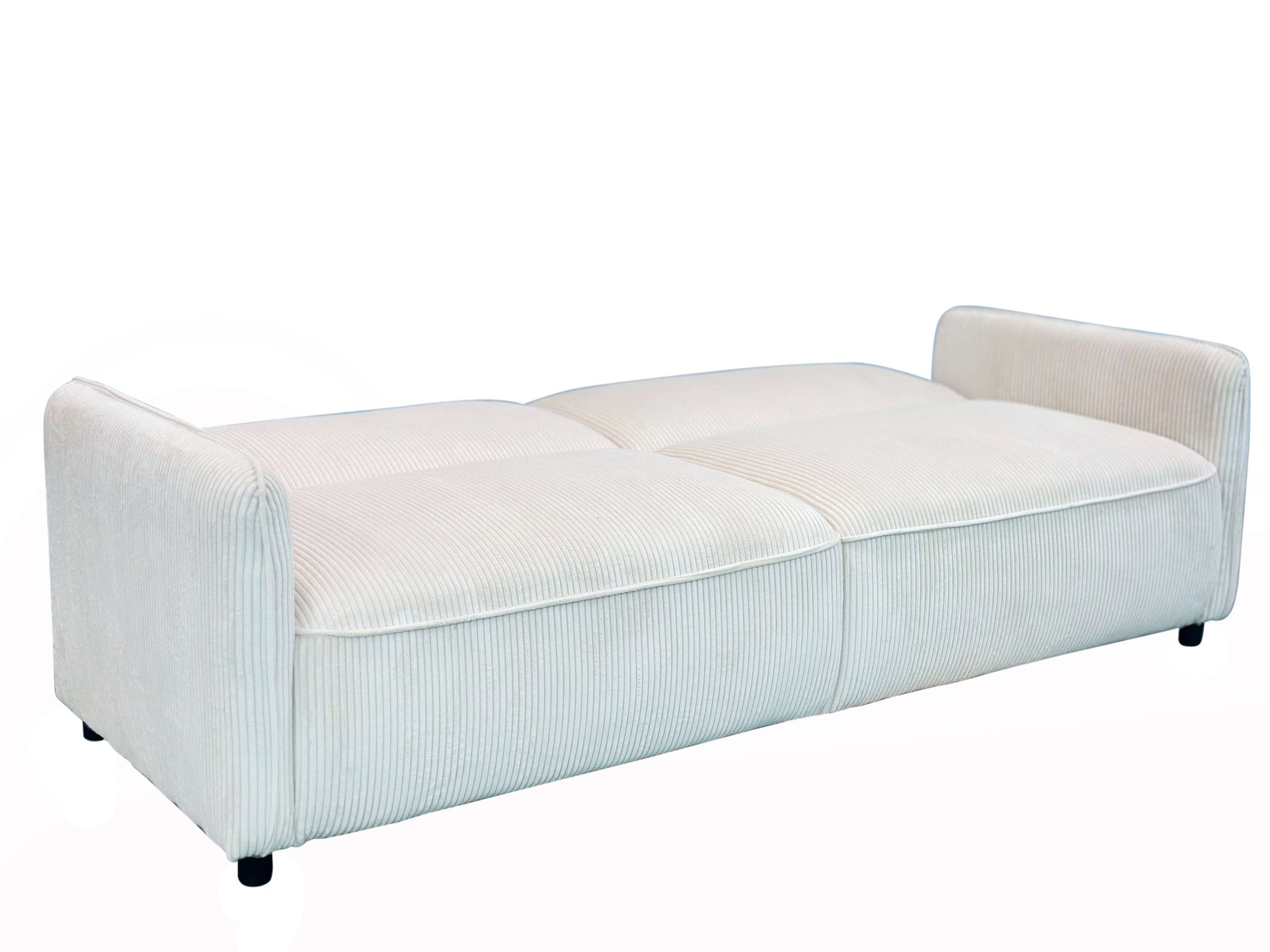 Dorel Home 3-Sitzer »Allie Curved Schlafsofa 209 cm« Bettfunktion (110/190), verstellbare Rückenlehne, Cord u. Velours