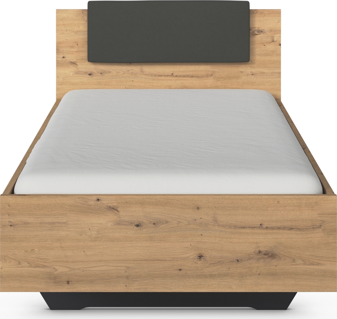 rauch Bett »Einzelbett Komfortbett Schlafzimmer für kleine Räume MAIKA« Liegefläche: 100x200 cm, Bettseitenhöhe 47 cm,  schwebende Optik mit abnehmbarer Polsterauflage MADE IN GERMANY