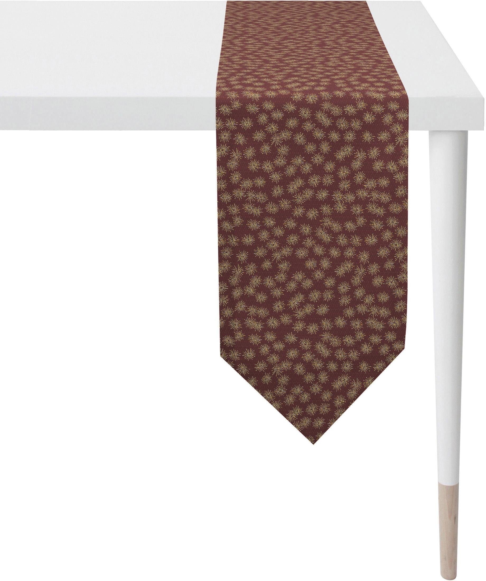 Image of APELT Tischband "1501 Christmas Elegance, Weihnachtsdeko, Weihnachten" Lurex-Jacquardgewebe