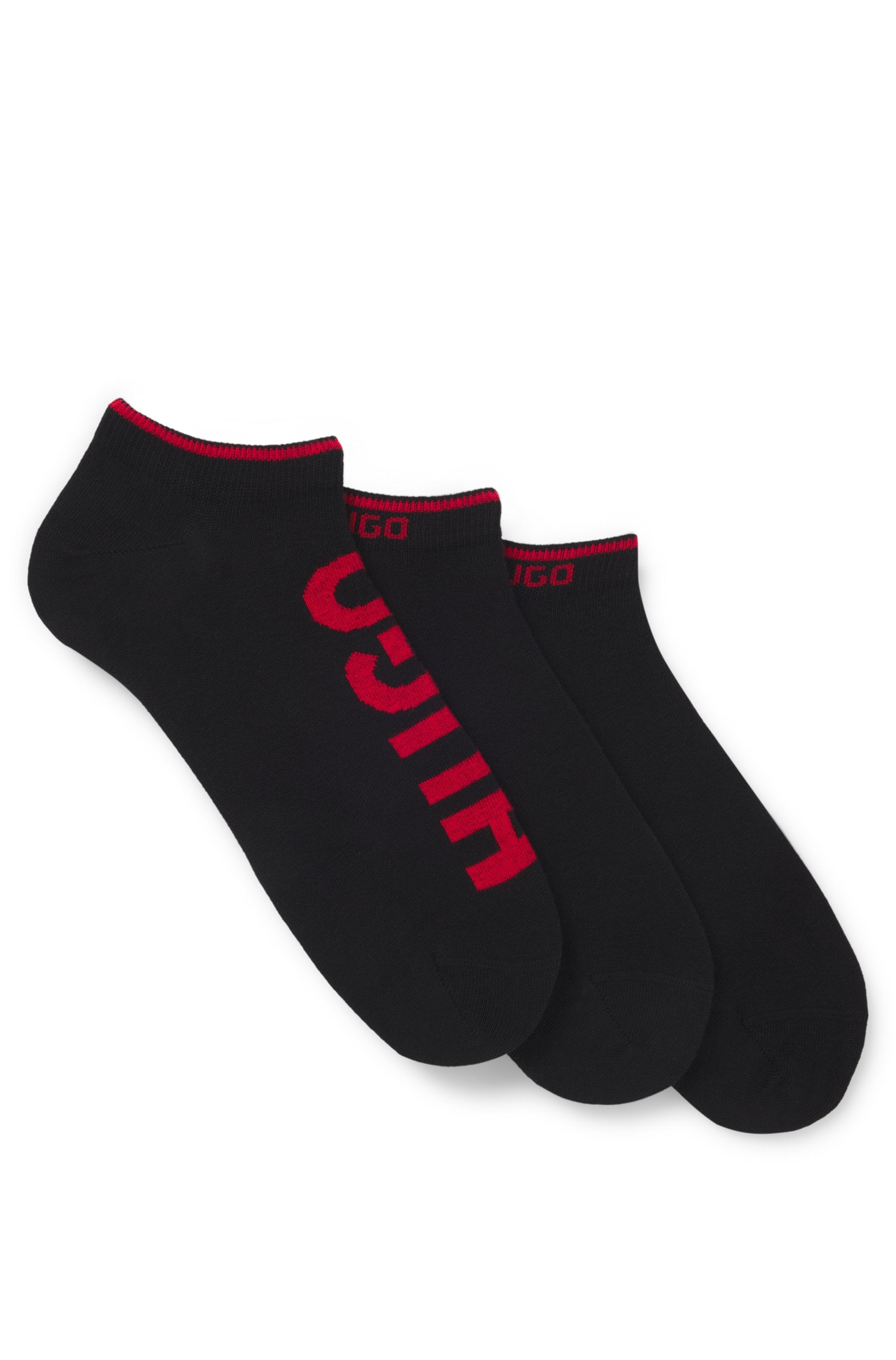HUGO Underwear Sneakersocken »3P AS LOGO CC« 3 Paar tlg. mit Logodetails