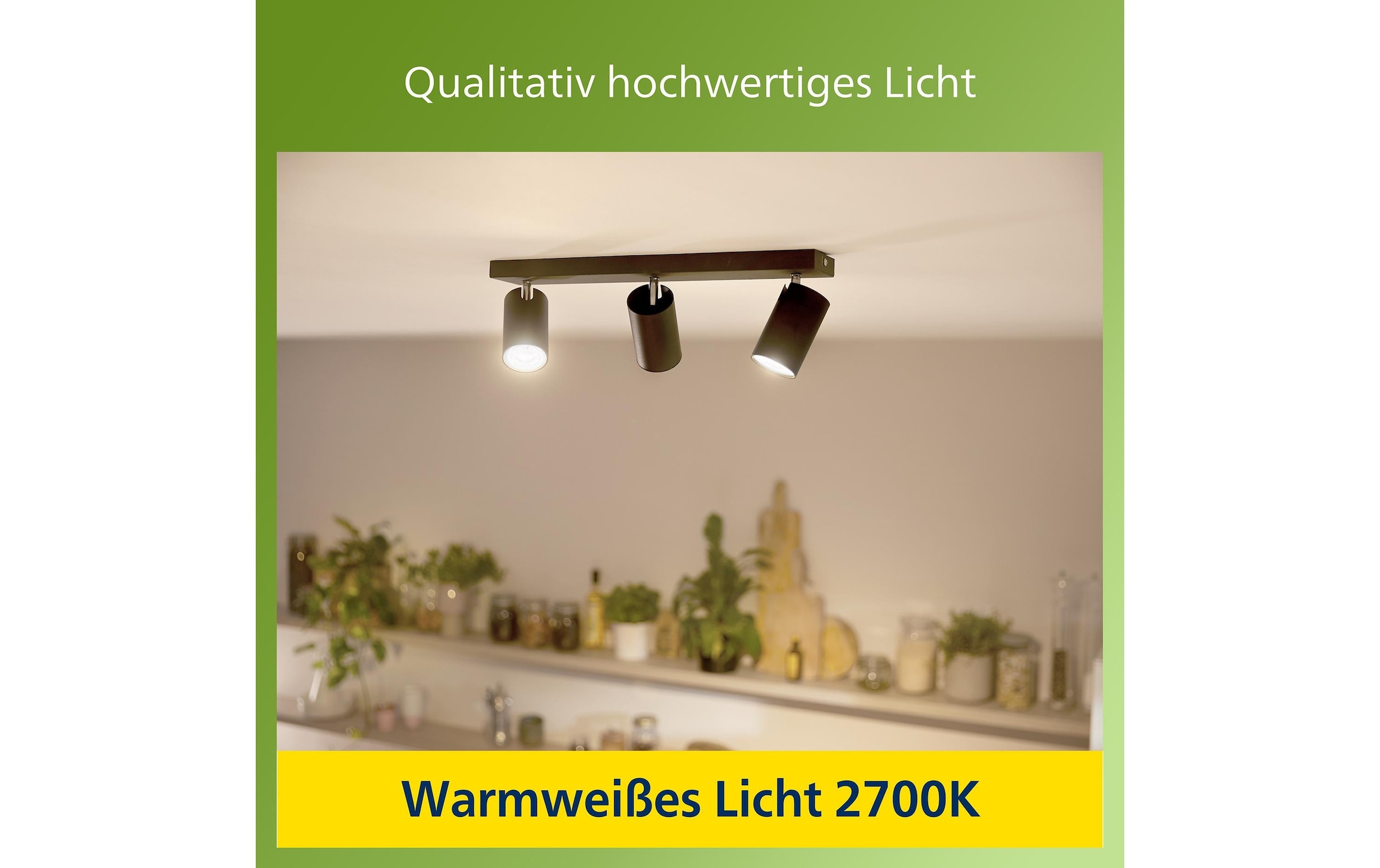 Philips LED-Leuchtmittel »LED CLA 50W GU10 WW 36D ND UE 3CT/6 EC«, GU10, 1 St., Warmweiss